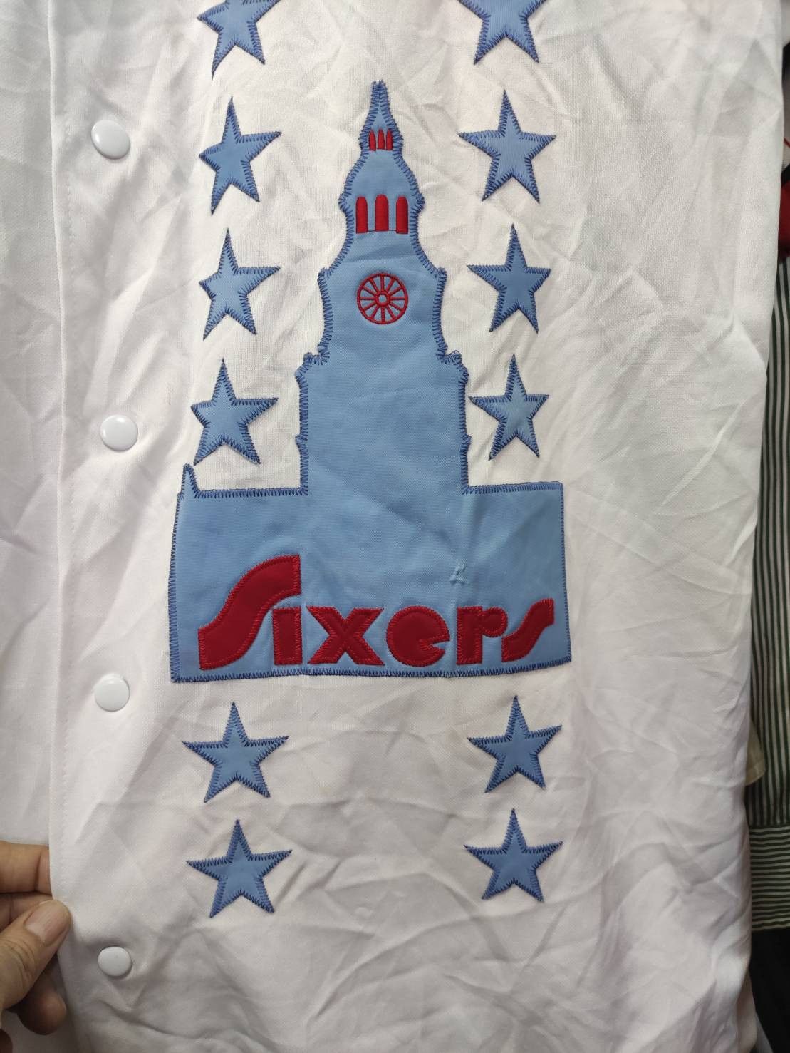 NBA Vtg Mitchell & Ness x NBA " Philadelphia 76ers " Warm Up Size US XXL / EU 58 / 5 - 7 Thumbnail