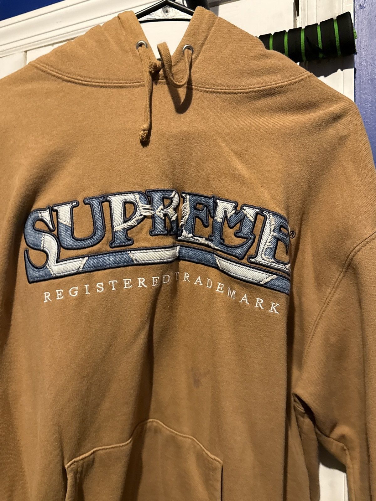 Supreme Supreme denim logo hoodie Size US M / EU 48-50 / 2 - 1 Thumbnail