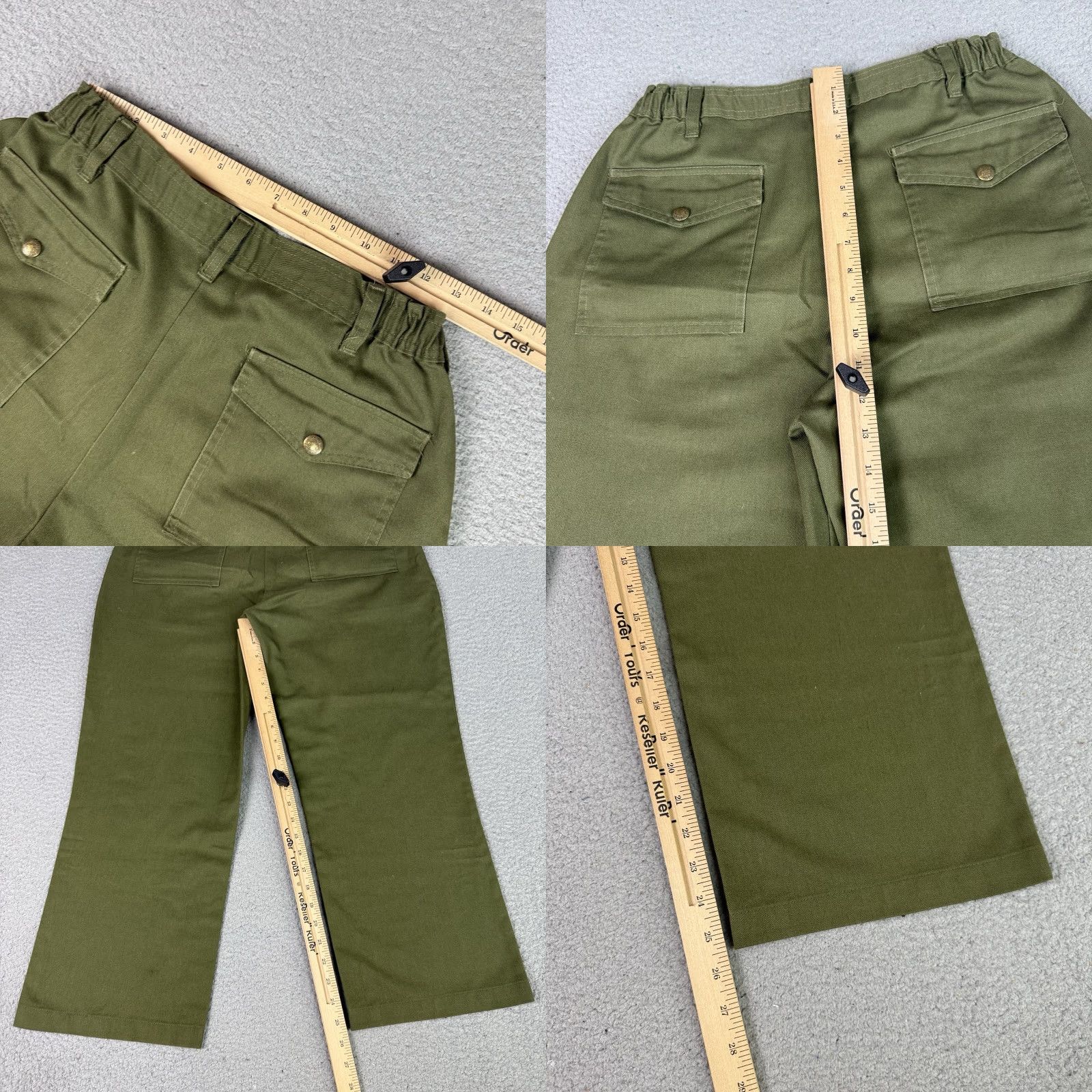 Vintage VINTAGE Boy Scouts Pants Mens 30x26 Green BSA Cargo Uniform Real 80s 90s Retro American Classic Size US 30 / EU 46 - 9 Thumbnail