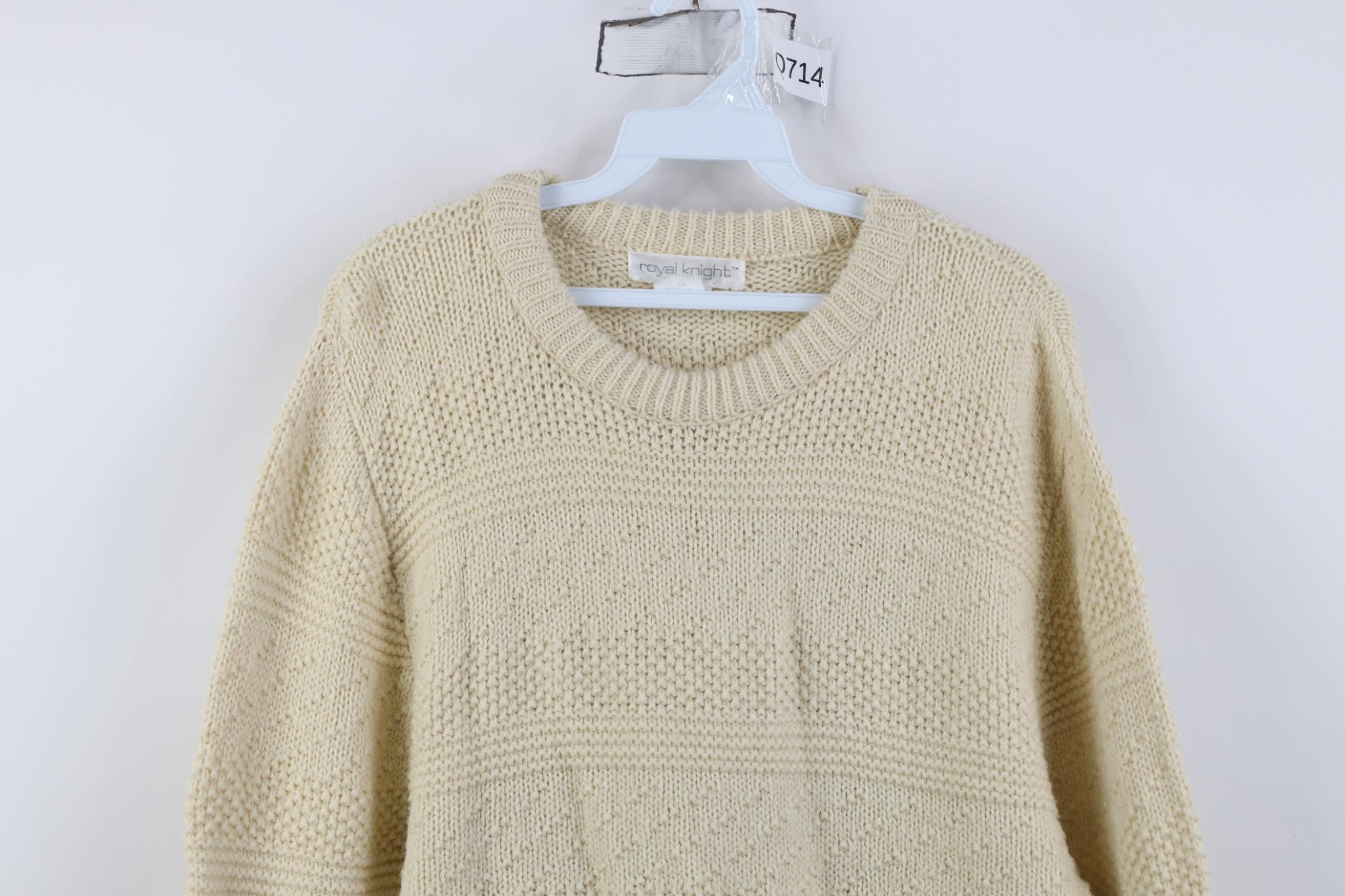 Vintage Vintage 90s Streetwear Ribbed Knit Crewneck Sweater USA Size US M / EU 48-50 / 2 - 2 Thumbnail