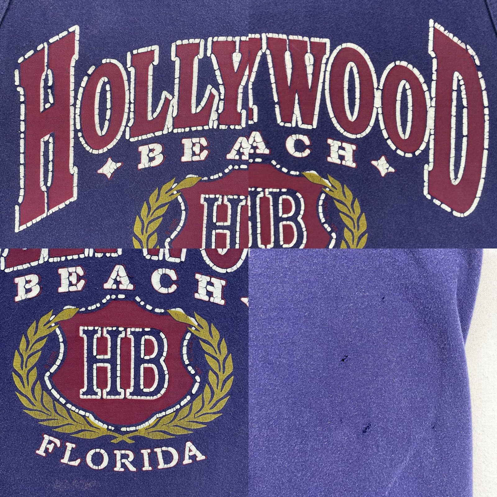 Vintage VINTAGE Wings Florida Beach T-Shirt Men Large Blue Summer Sleeveless Graphic Print Size US L / EU 52-54 / 3 - 8 Thumbnail