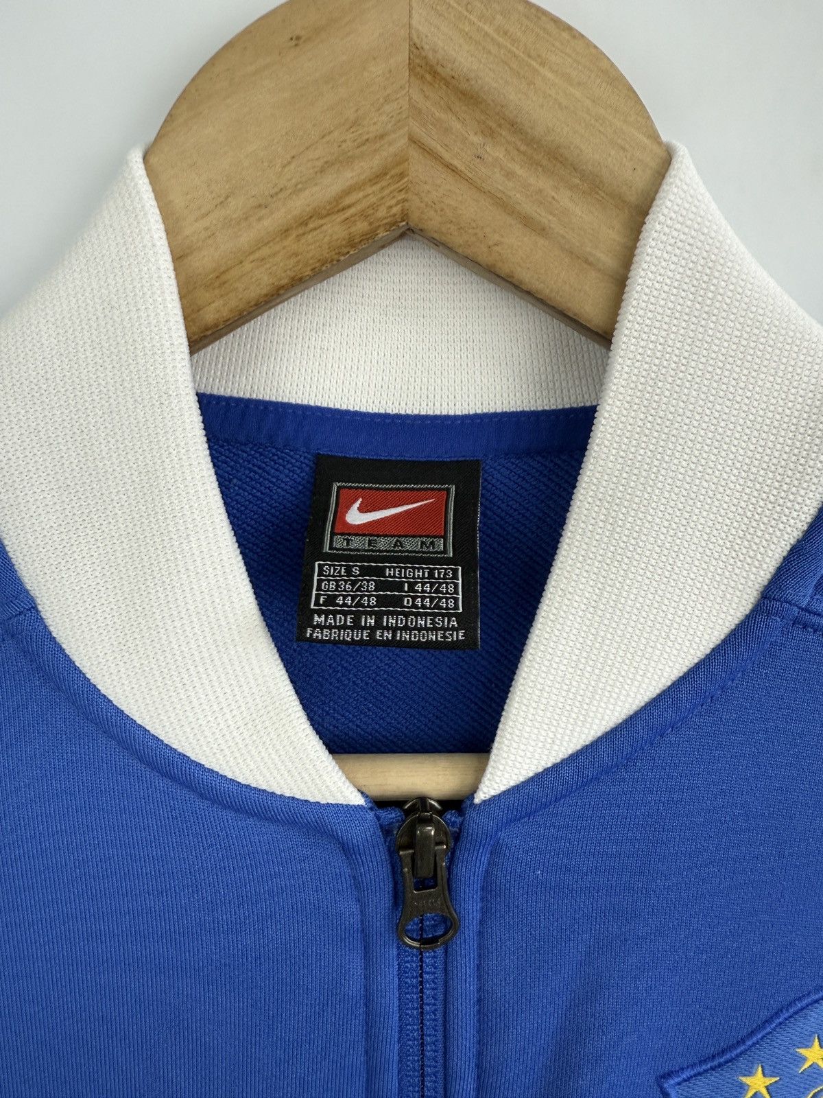 Nike 🇧🇷 Vintage 90s Nike Brazil Zip Hoodie Soccer Blokecore Y2K Size US S / EU 44-46 / 1 - 6 Thumbnail