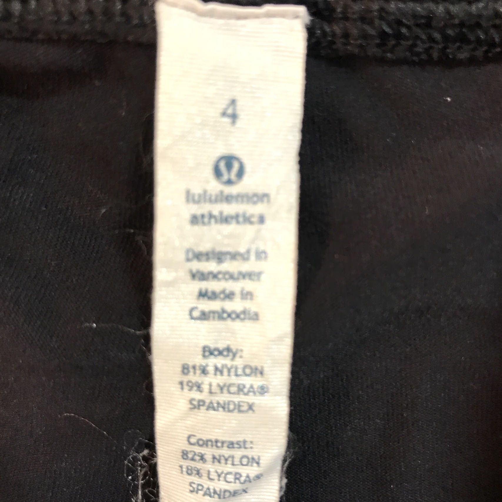 Lululemon Lululemon Capri Leggings - Womens Size 4 - Black Pink - Yoga Gym Workout Pockets - Regular Inseam 20" Size 24" / US 00 / IT 34 - 4 Thumbnail