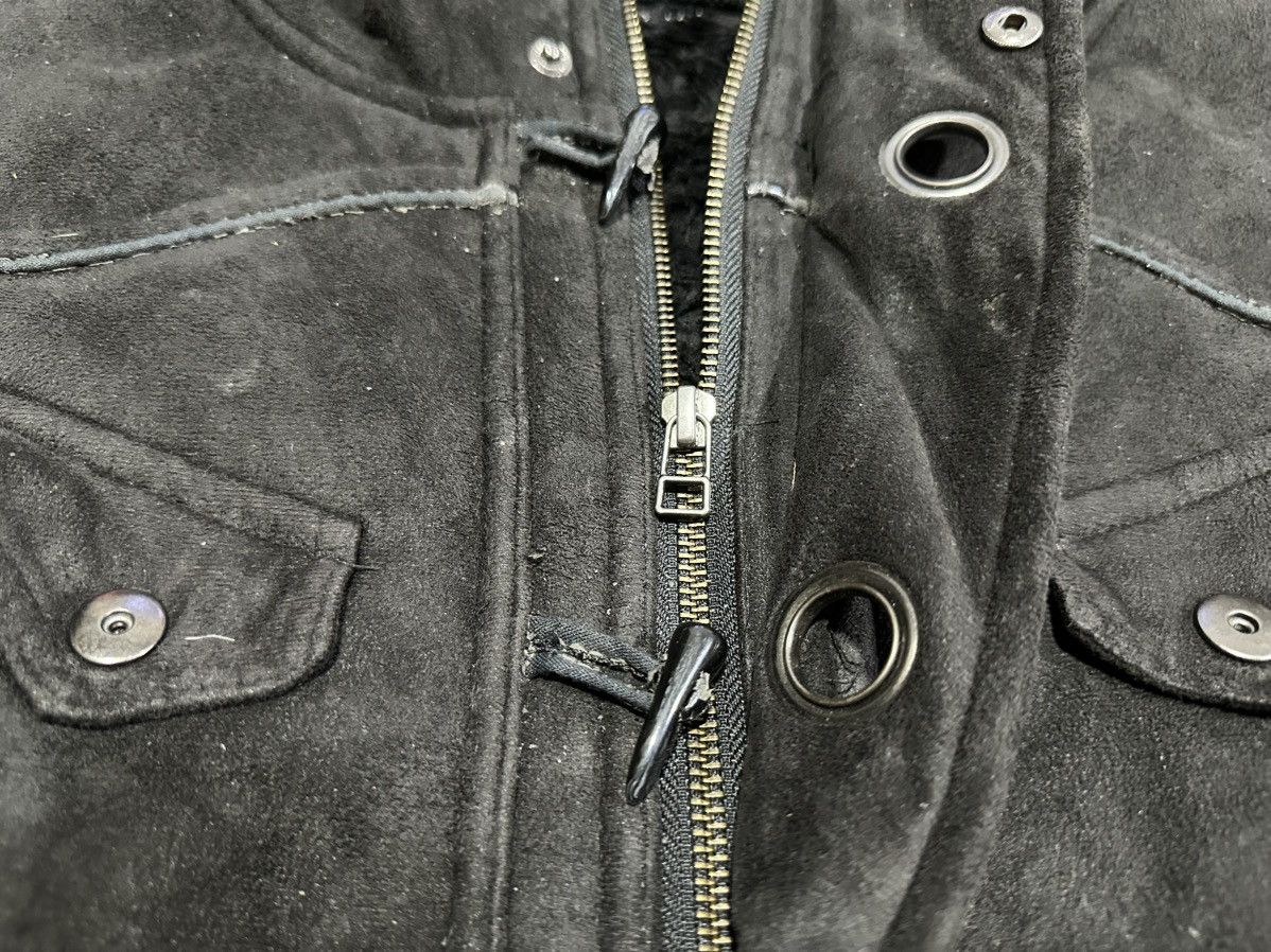 Hysteric Glamour 🔥Sick Y2K Wisdom Fur Hooded Suede Jacket Goth Punk Size US L / EU 52-54 / 3 - 16 Thumbnail