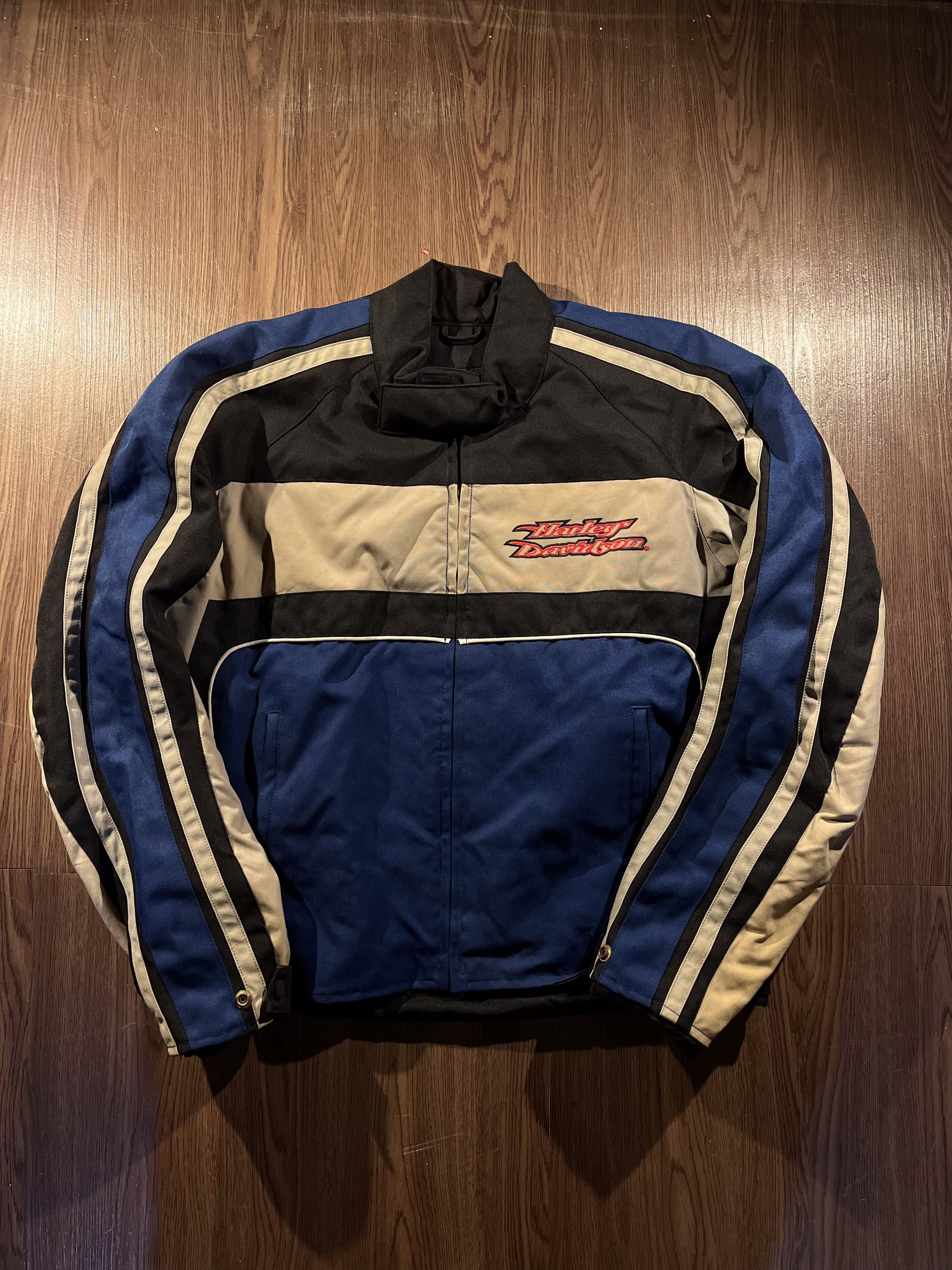 Harley Davidson MOTO Harley Davidson Biker Embroidered Jacket Size US L / EU 52-54 / 3 - 4 Thumbnail