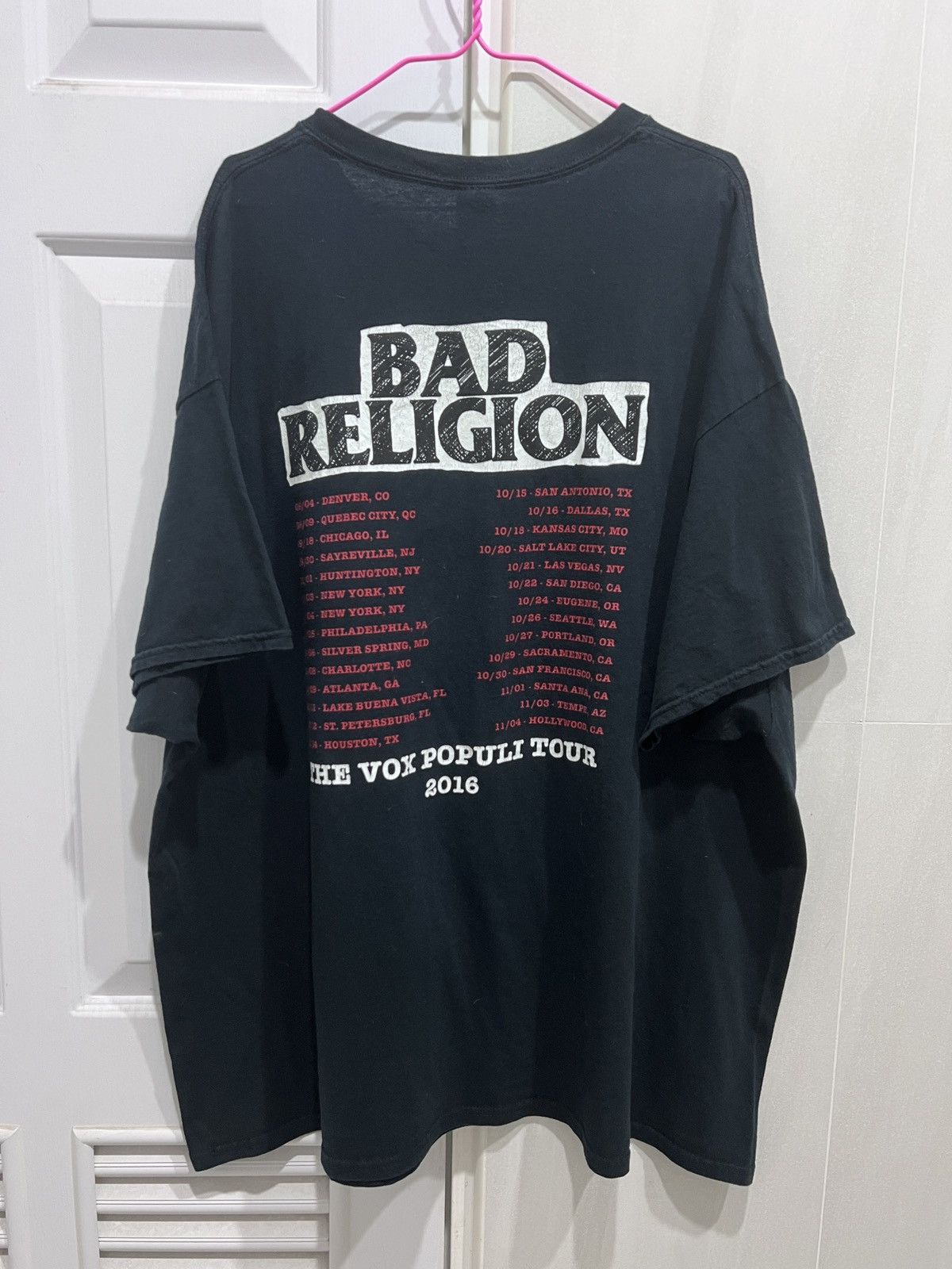 Band Tees × Rap Tees 2016 Bad Religion Tour Promo Tee 3XL Oversized Size US XXL / EU 58 / 5 - 2 Thumbnail