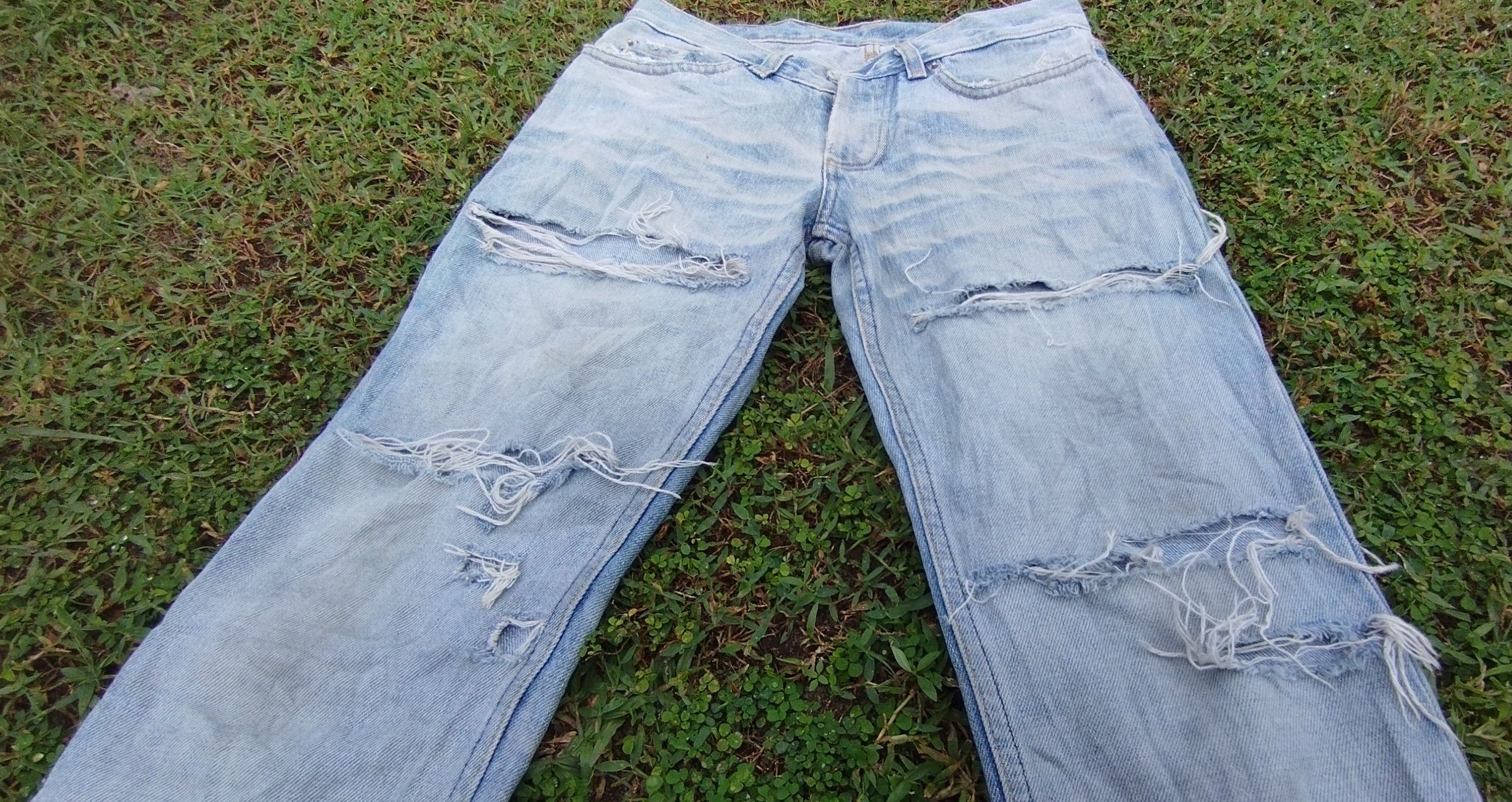 Helmut Lang Helmut Lang Vintage Clean Broken Denim Jeans Size 26" / US 2 / IT 38 - 3 Thumbnail