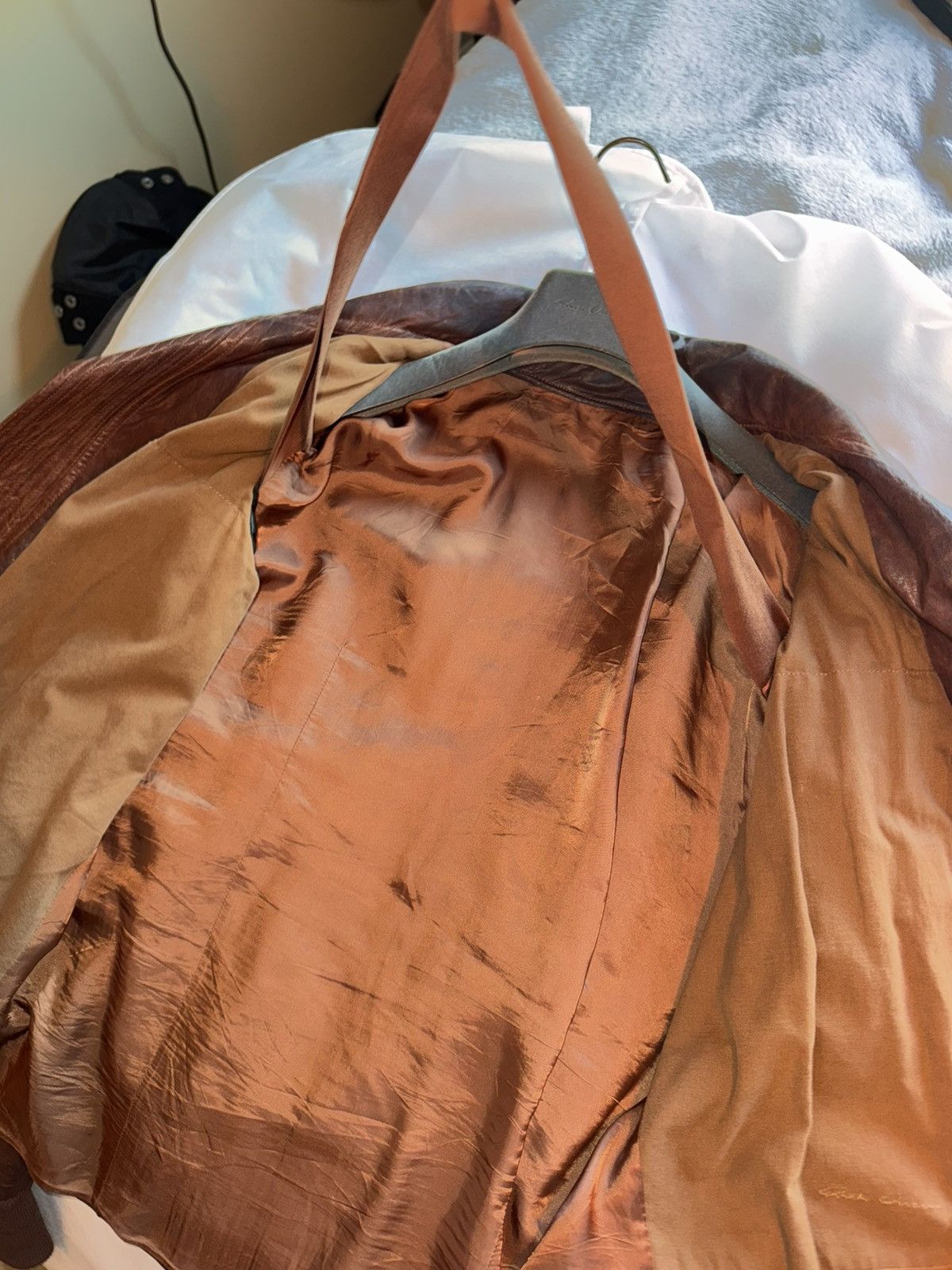 Rick Owens Rick Owens Moody Blistered Calf Skin Bomber Jacket Size US M / EU 48-50 / 2 - 6 Thumbnail