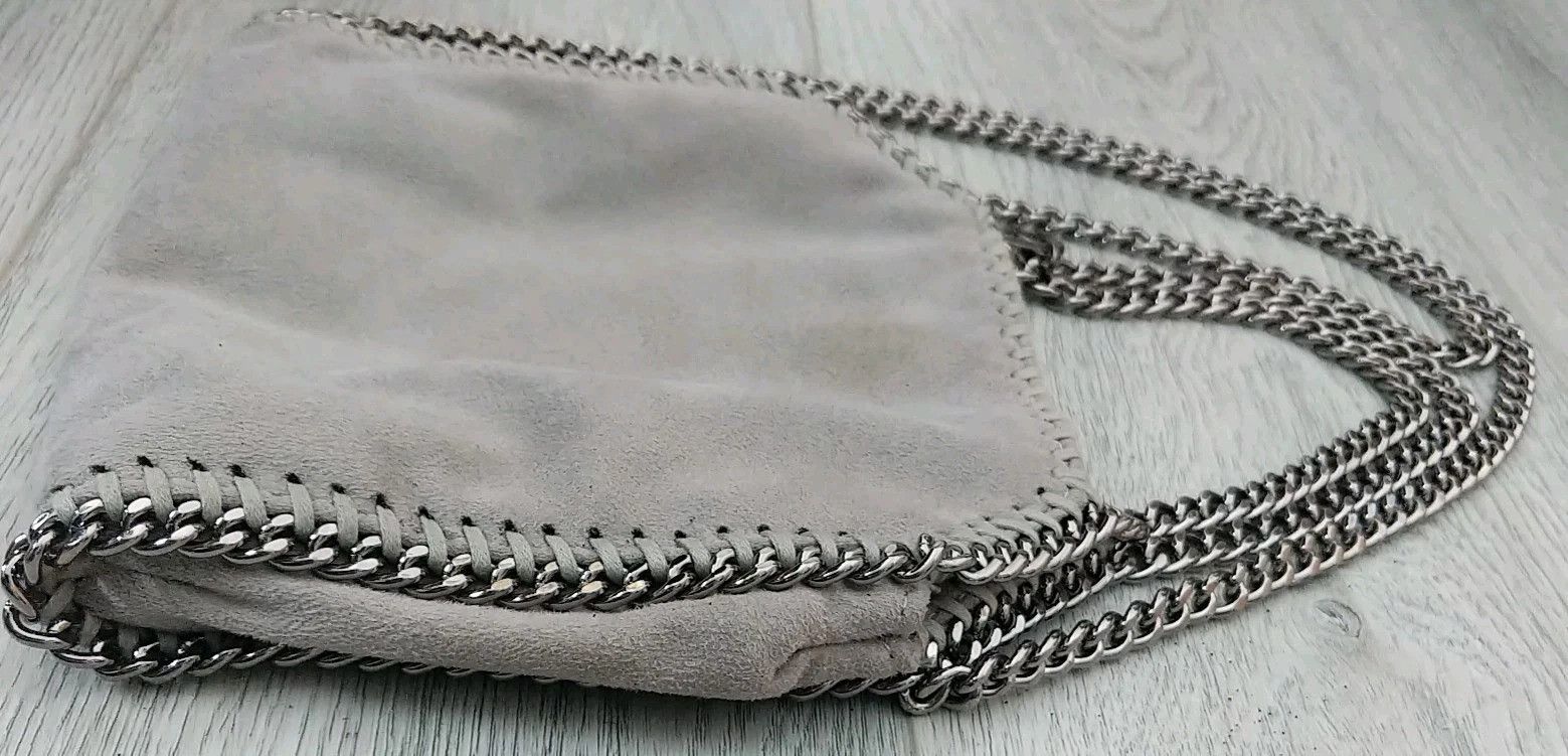 Stella McCartney Stella Mccartney Leather Shoulder Bag Auth Falabella Gray Size ONE SIZE - 6 Thumbnail