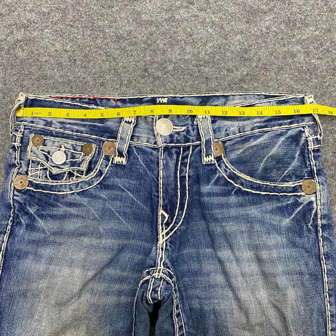 If Six Was Nine 💥Best Offer💥Vintage True Religion Flare Denim Size US 34 / EU 50 - 8 Thumbnail