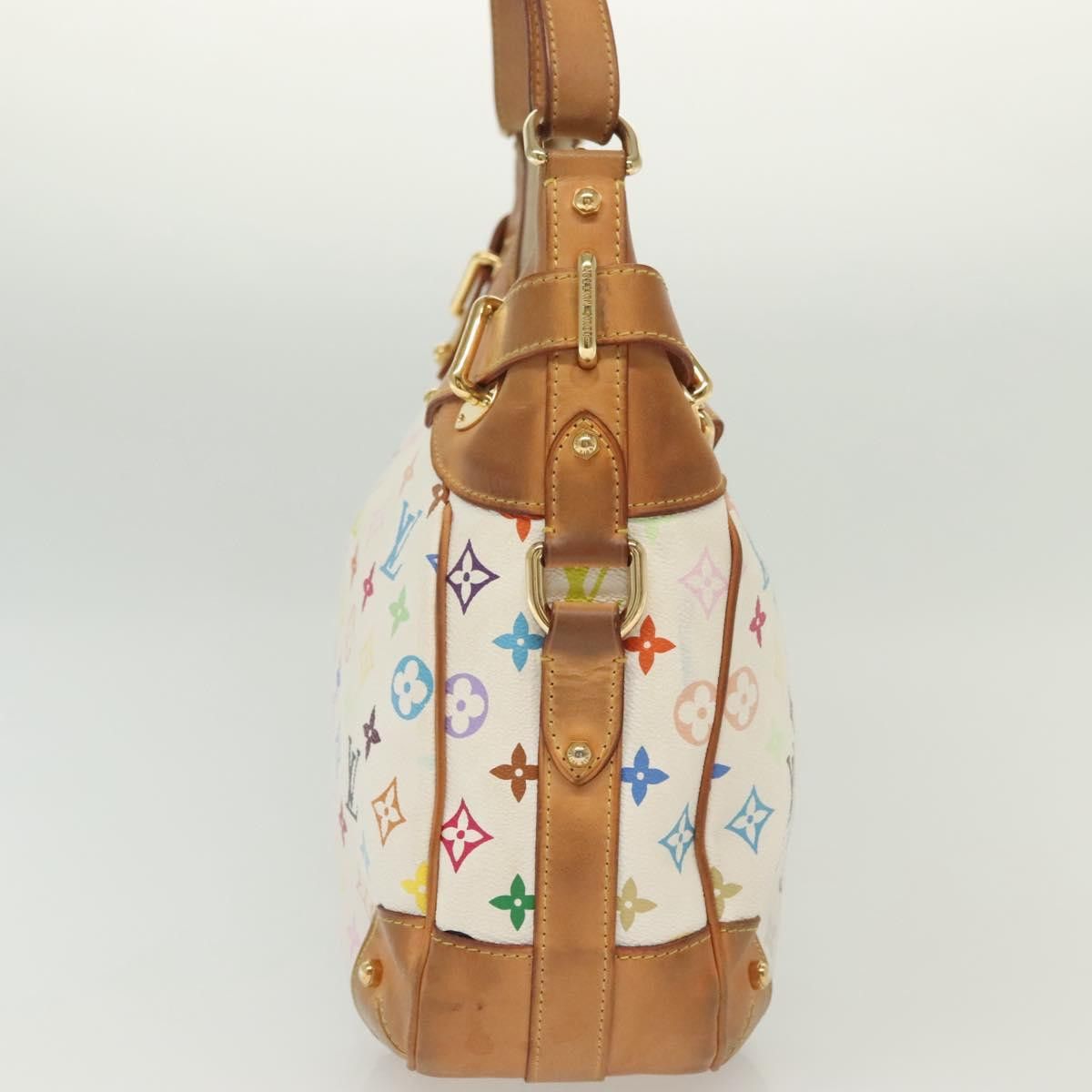 Louis Vuitton LOUIS VUITTON Monogram Multicolor Greta Hand Bag White Size ONE SIZE - 3 Thumbnail