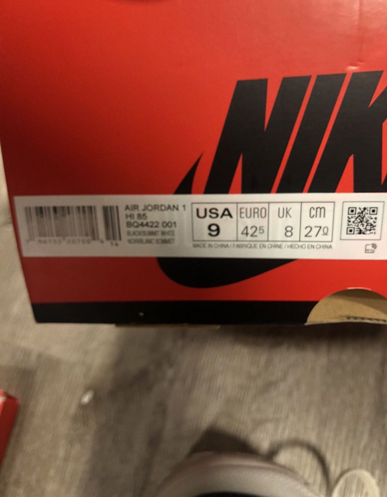 Jordan Brand × Nike Jordan 1 Neutral Grey 1985 Cut Size US 9 / EU 42 - 3 Thumbnail