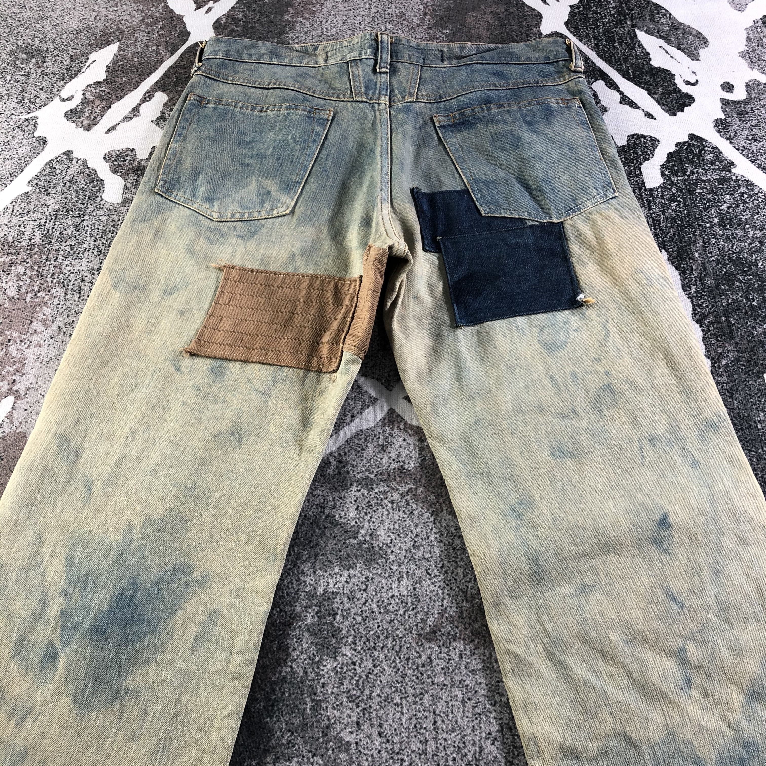 Marithe + Francois Girbaud Marithe Francois Girbaud Patchwork Jeans Rework Size US 32 / EU 48 - 4 Thumbnail