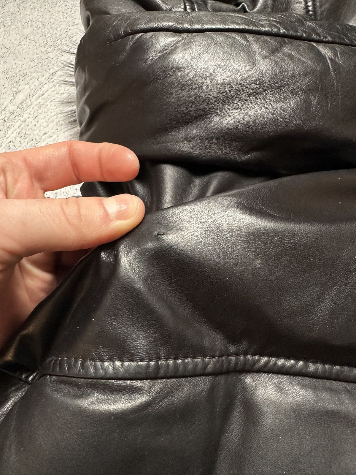 Mackage Mackage Glen Leather Bomber With Hooded Bib And Fur Trim Size US M / EU 48-50 / 2 - 20 Thumbnail