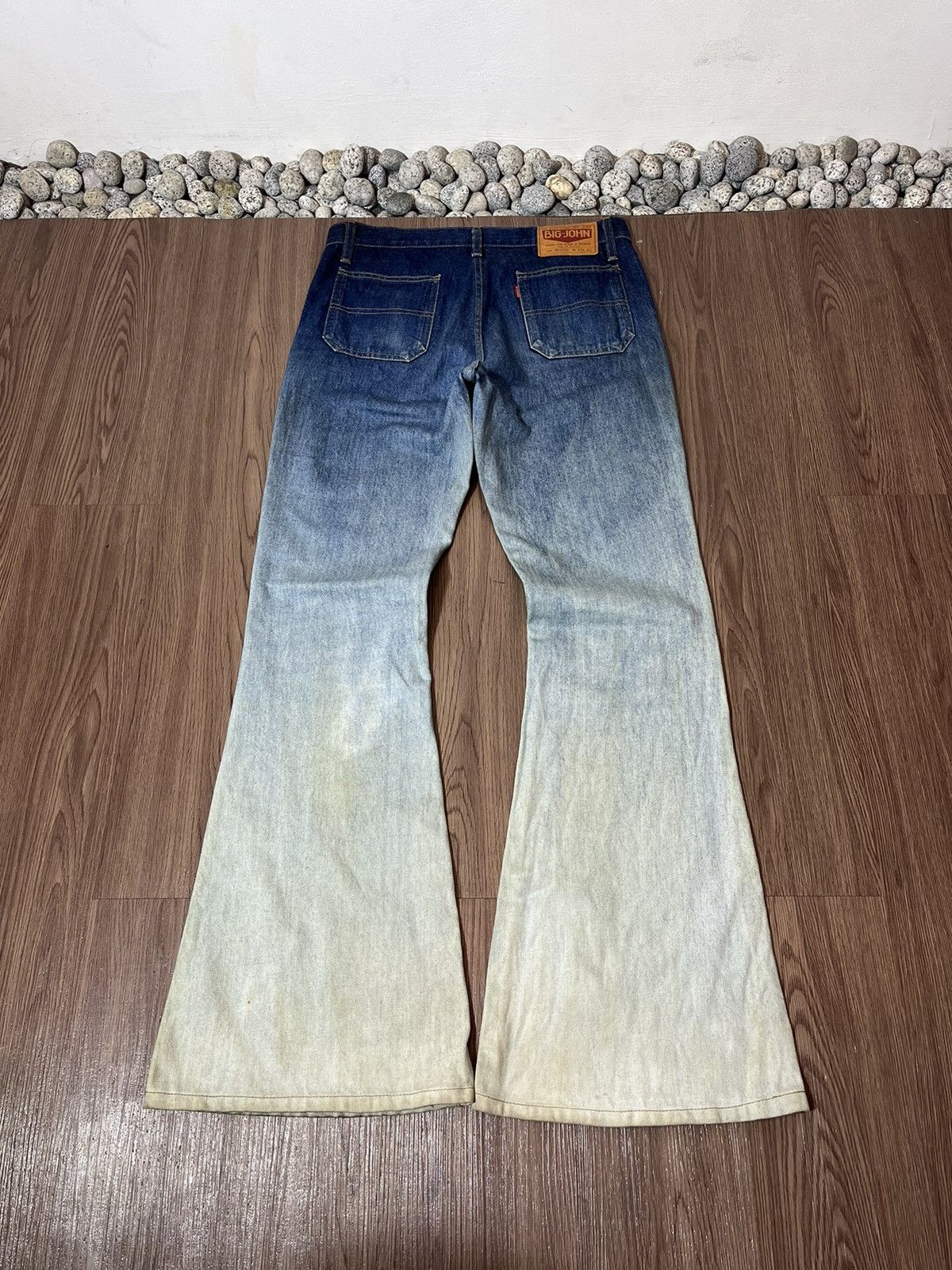 Big John Big John Vintage Washed Bush Button Up Bell Bottom Jeans Size US 32 / EU 48 - 6 Thumbnail