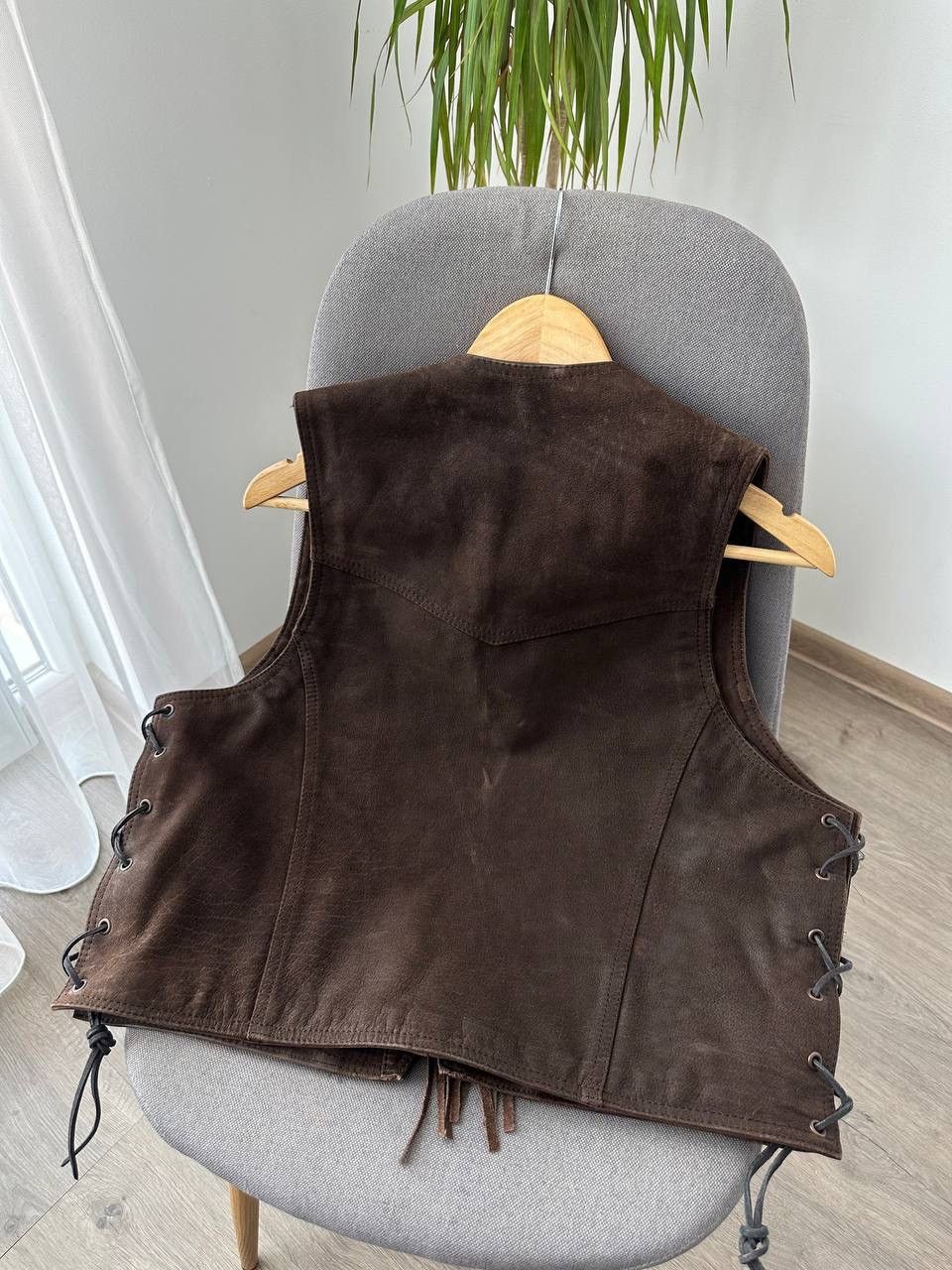 Genuine Leather × Vintage Vintage Genuine Leather Brown Cowboy West Jacket Size US M / EU 48-50 / 2 - 23 Thumbnail