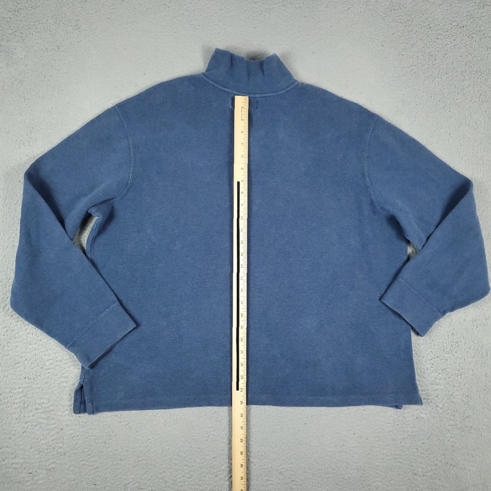 Polo Ralph Lauren VINTAGE Polo Ralph Lauren Men's Blue Quarter Zip Pony Sweater Size 2XL Knit Pullover Classic Size US XXL / EU 58 / 5 - 7 Thumbnail