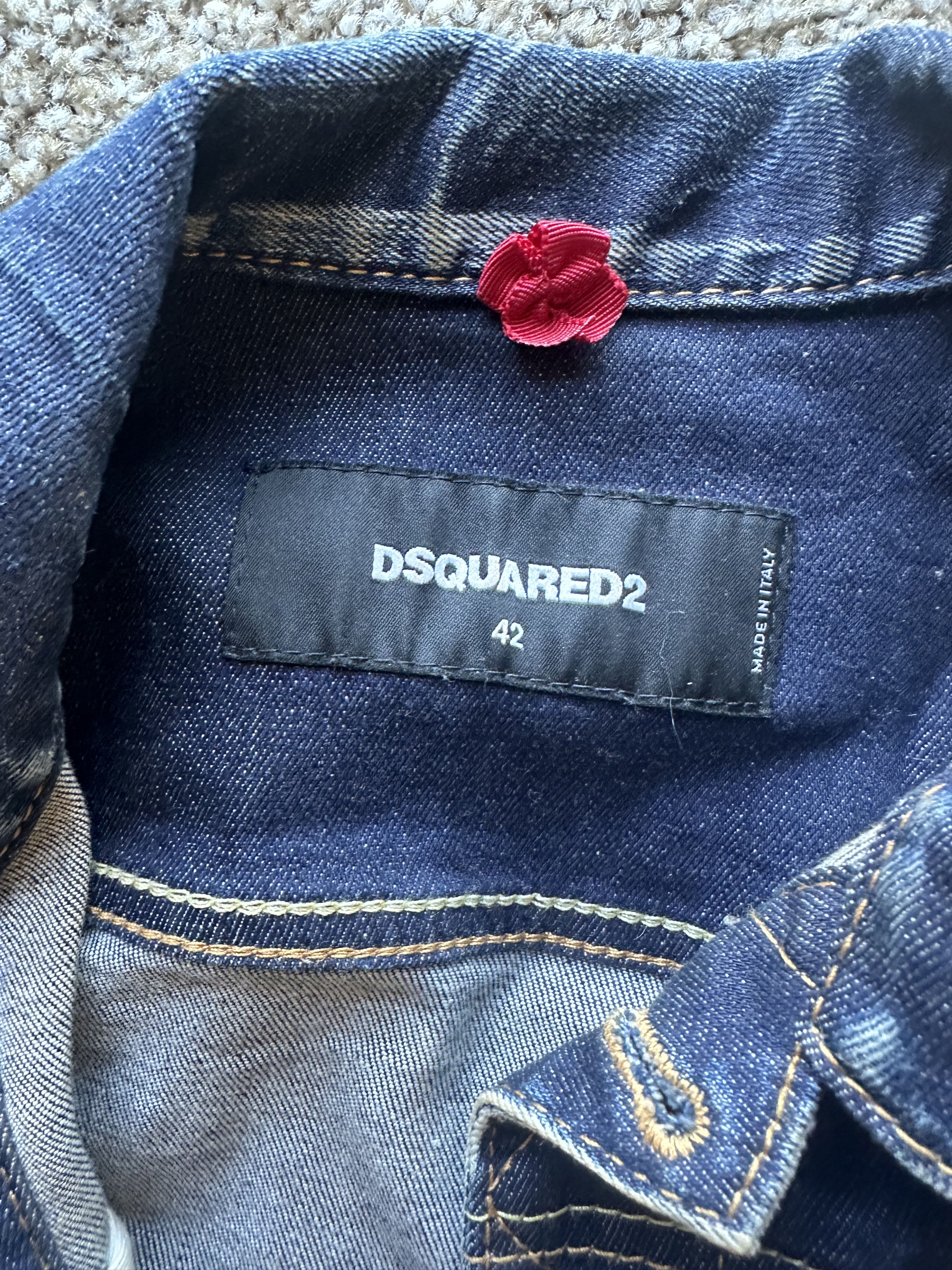 Dsquared2 Dsquared2 Cropped Jean Jacket Size M / US 6-8 / IT 42-44 - 3 Thumbnail