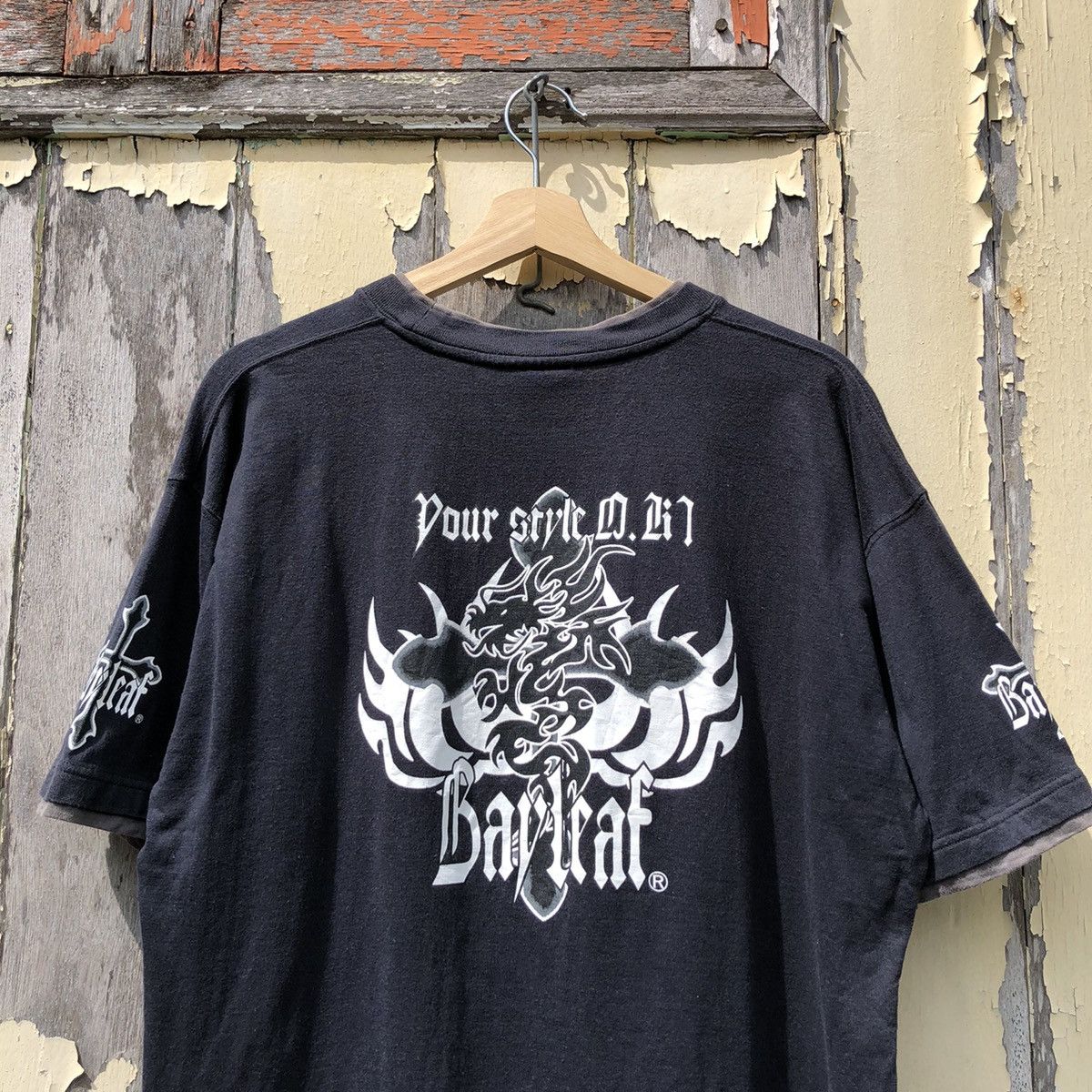 Vintage 🔥Sunfaded🔥 Vintage y2k Bavaleaf Dragon Tshirt Size US L / EU 52-54 / 3 - 2 Thumbnail