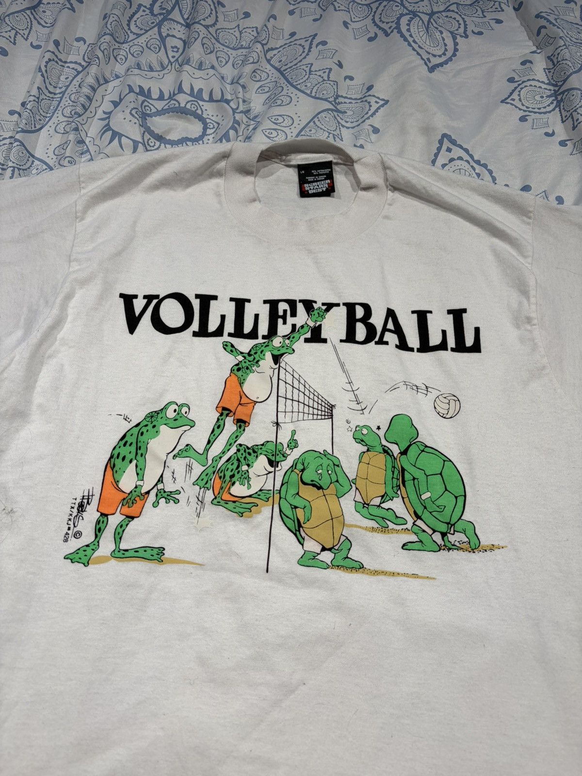 Vintage Vintage Volleyball shirt Large Size US L / EU 52-54 / 3 - 2 Thumbnail