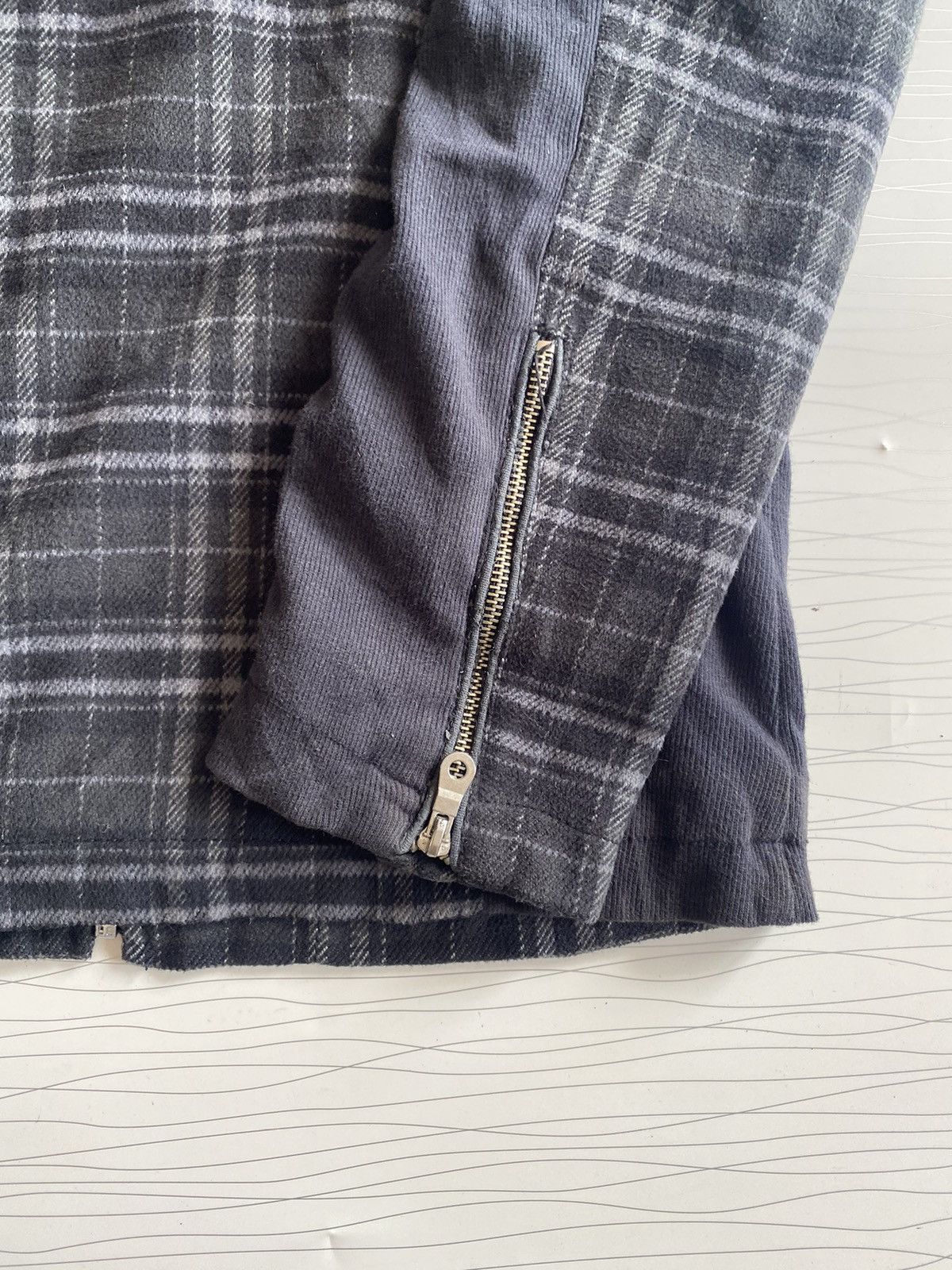 If Six Was Nine × Japanese Brand × Seditionaries Double Focus Grey Tartan Fur Neck Punk Style Wool Jacket Size US L / EU 52-54 / 3 - 12 Thumbnail