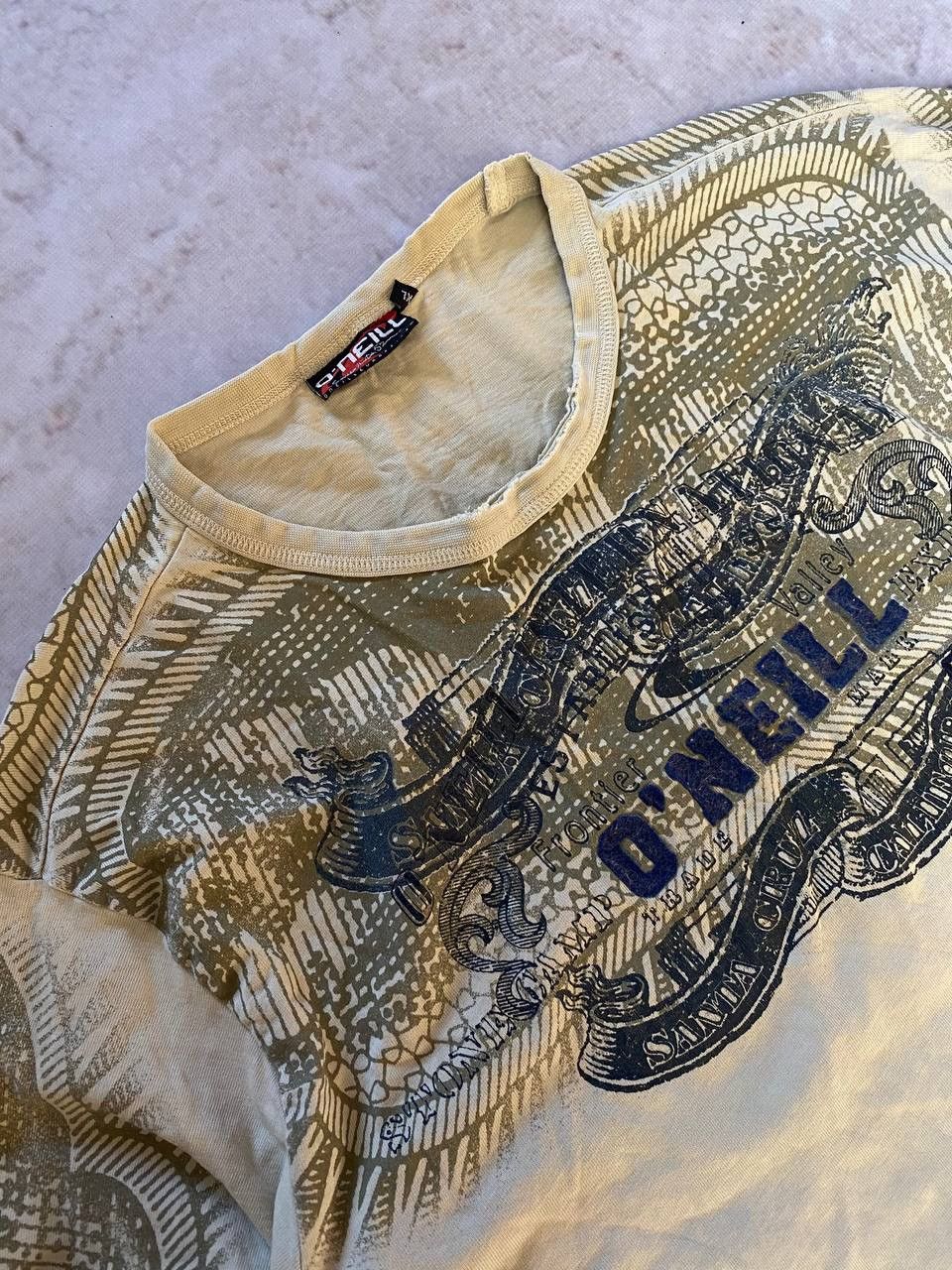 O'Neill × Vintage Vintage O’Neill Y2K Distressed Long Sleeve Shirt Size US XL / EU 56 / 4 - 4 Thumbnail
