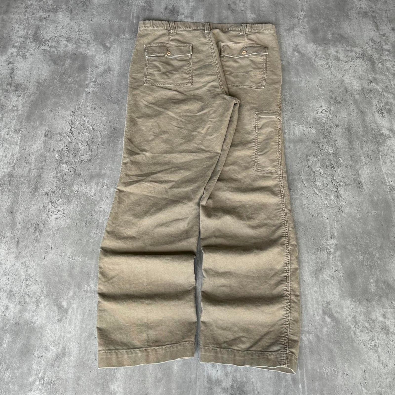 Carhartt × Dockers × Vintage Vintage Y2K Carhartt Style Earth Toned Baggy Cargo Pants Size US 38 / EU 54 - 2 Thumbnail