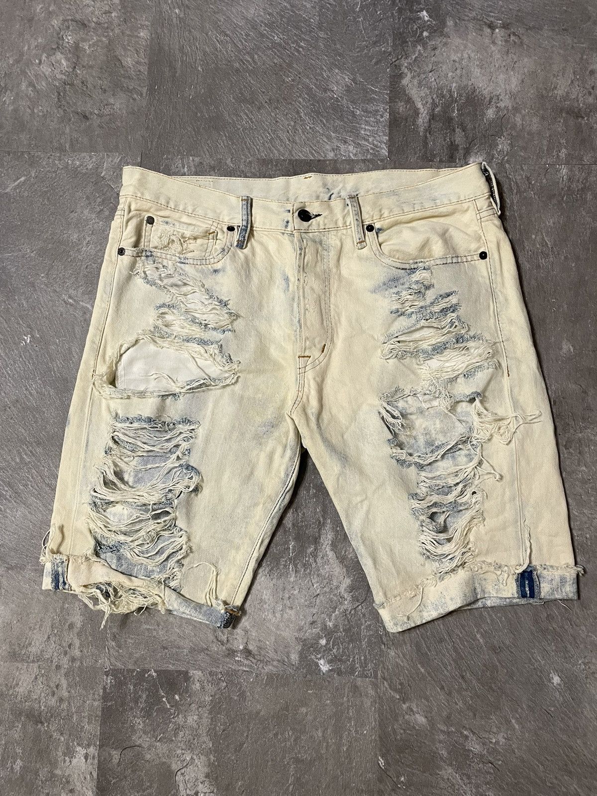 Denim & Supply Ralph Lauren Vintage Distressed Denim & Supply Ralph Lauren Jeans shorts Size US 32 / EU 48 - 1 Thumbnail