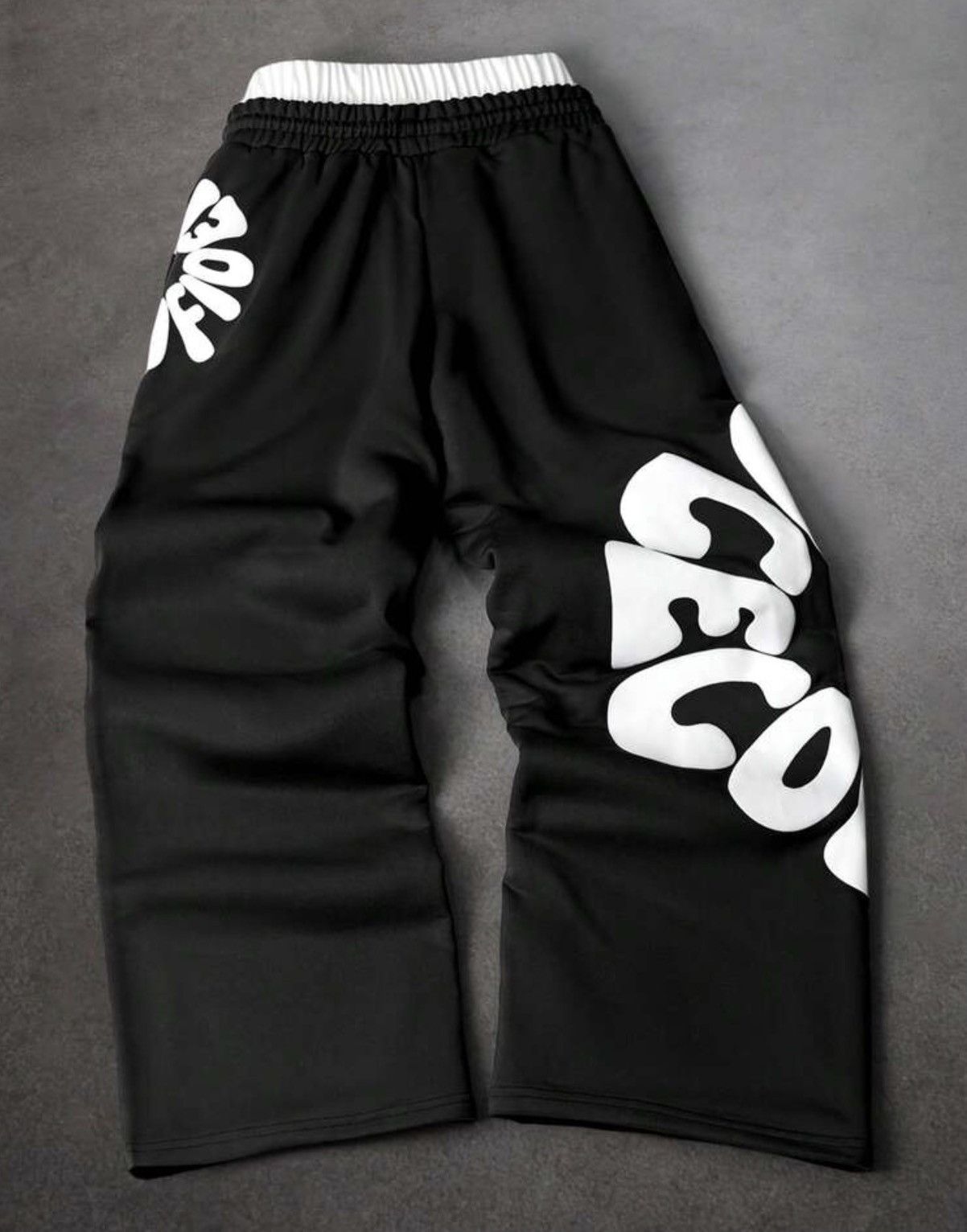 Japanese Brand Letter Print Sweatpants Size US 29 - 2 Thumbnail