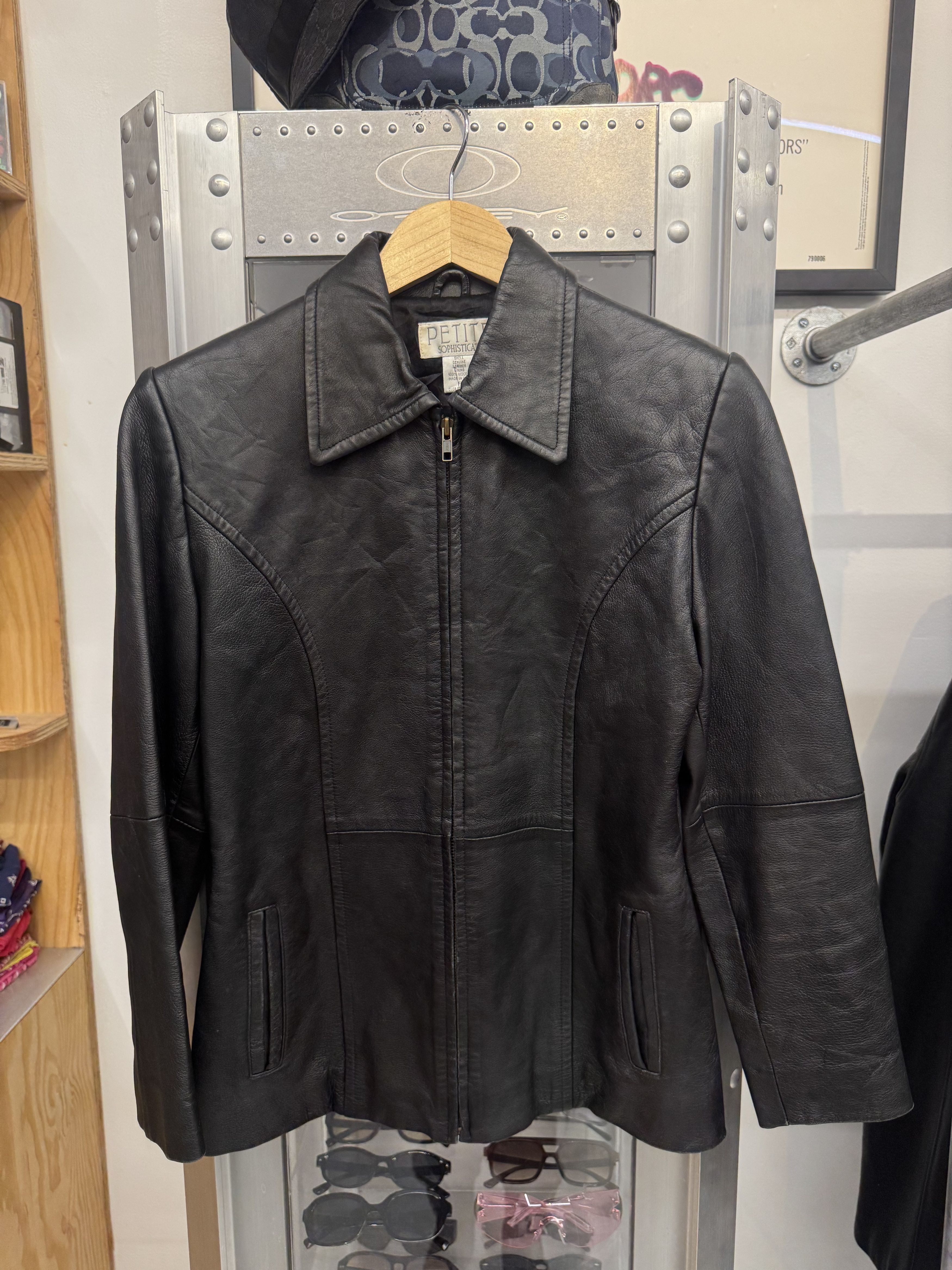 Other Y2k Petite Sophisticate Leather Jacket Size S / US 4 / IT 40 - 1 Thumbnail