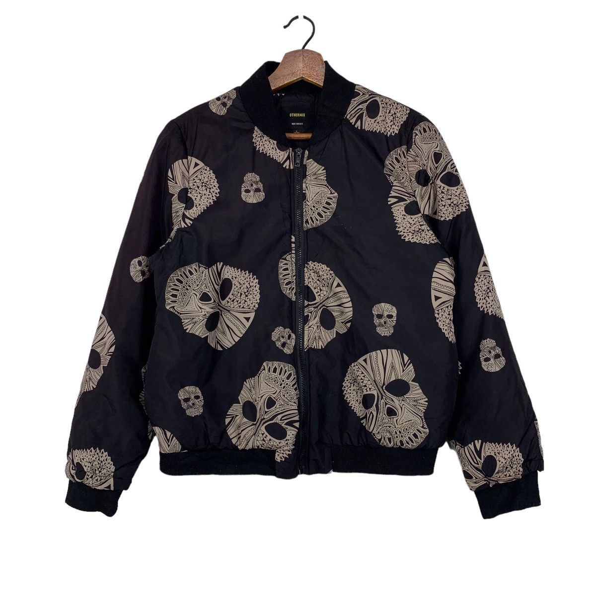 Japanese Brand Othermix Skull All Over Print Black Faded Jacket Size M / US 6-8 / IT 42-44 - 1 Thumbnail