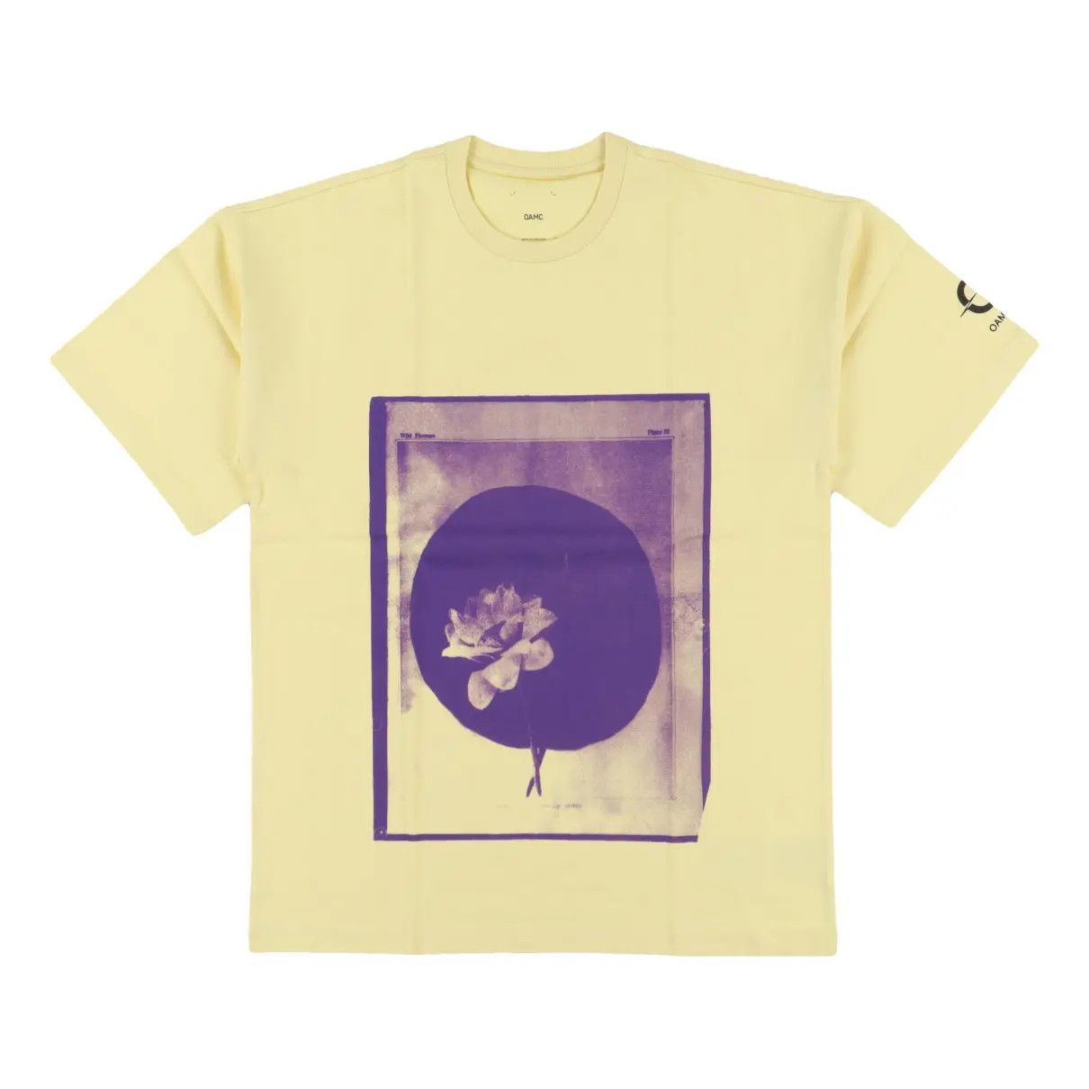 Oamc o1mle1124 Aurora Short Sleeve T-Shirt in Yellow | Grailed