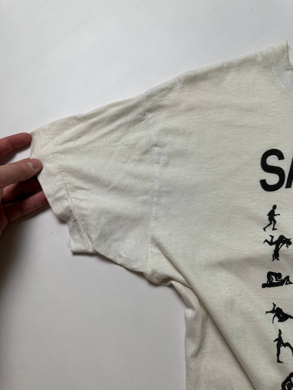 Vintage 1990s Vintage SAFE SEX t shirt Redlight District Amsterdam Size US M / EU 48-50 / 2 - 6 Thumbnail