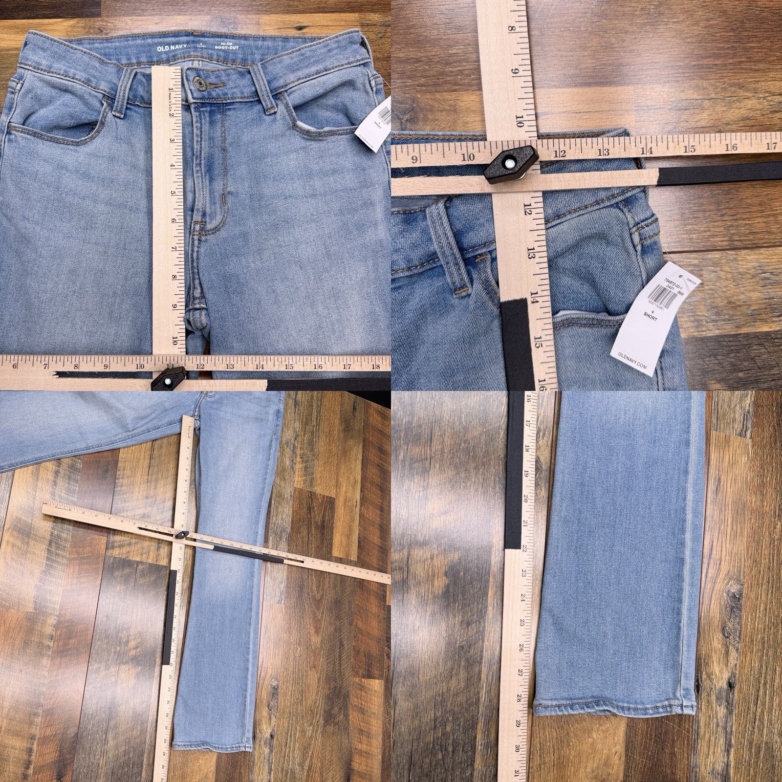 Old Navy Old Navy Jeans Bootcut Womens 4 Short Denim Cotton Blend Stretch 5-Pocket City Rise High Blue Size 27" / US 4 / IT 40 - 8 Thumbnail