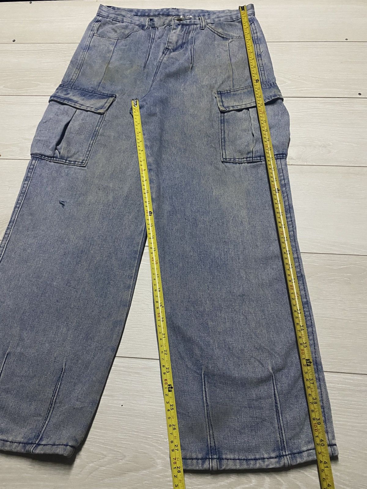 Bleach Vintage Japanese Brand Cargo Bleach Baggy Pants Size US 33 - 10 Thumbnail