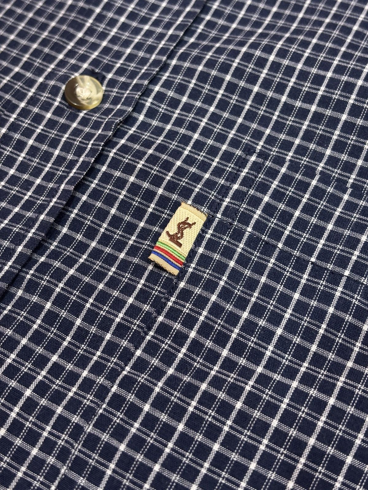 Vintage × Yves Saint Laurent YSL Yves Saint Laurent Salan Button Up Long Sleeve Shirt Size US M / EU 48-50 / 2 - 5 Thumbnail