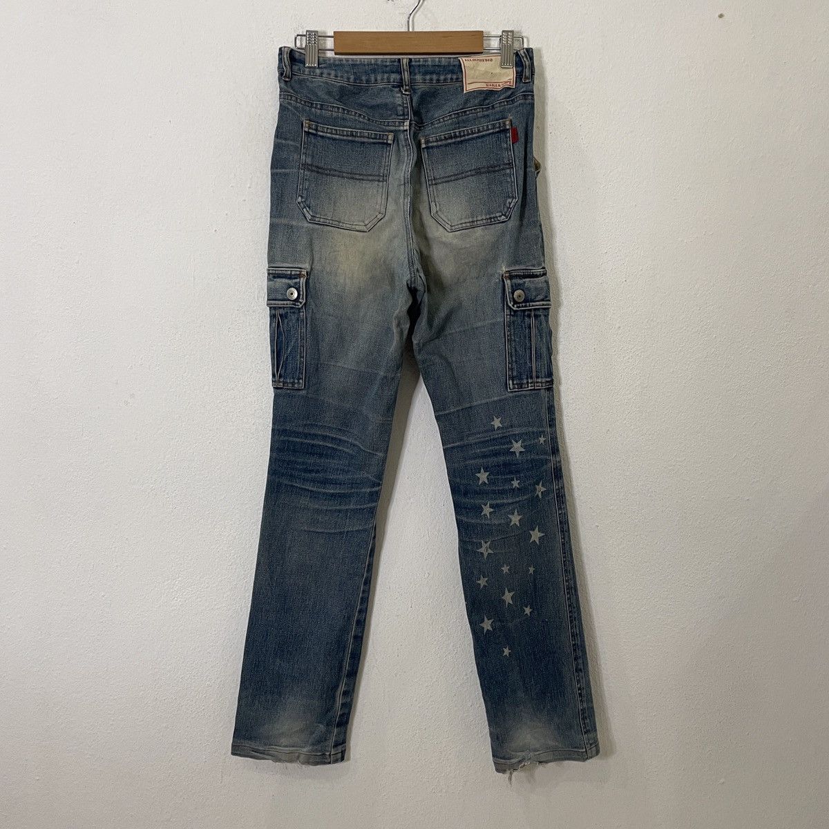 Japanese Brand Vintage Diable De Nubile Star Motive Tactical Denim Size 26" / US 2 / IT 38 - 7 Thumbnail
