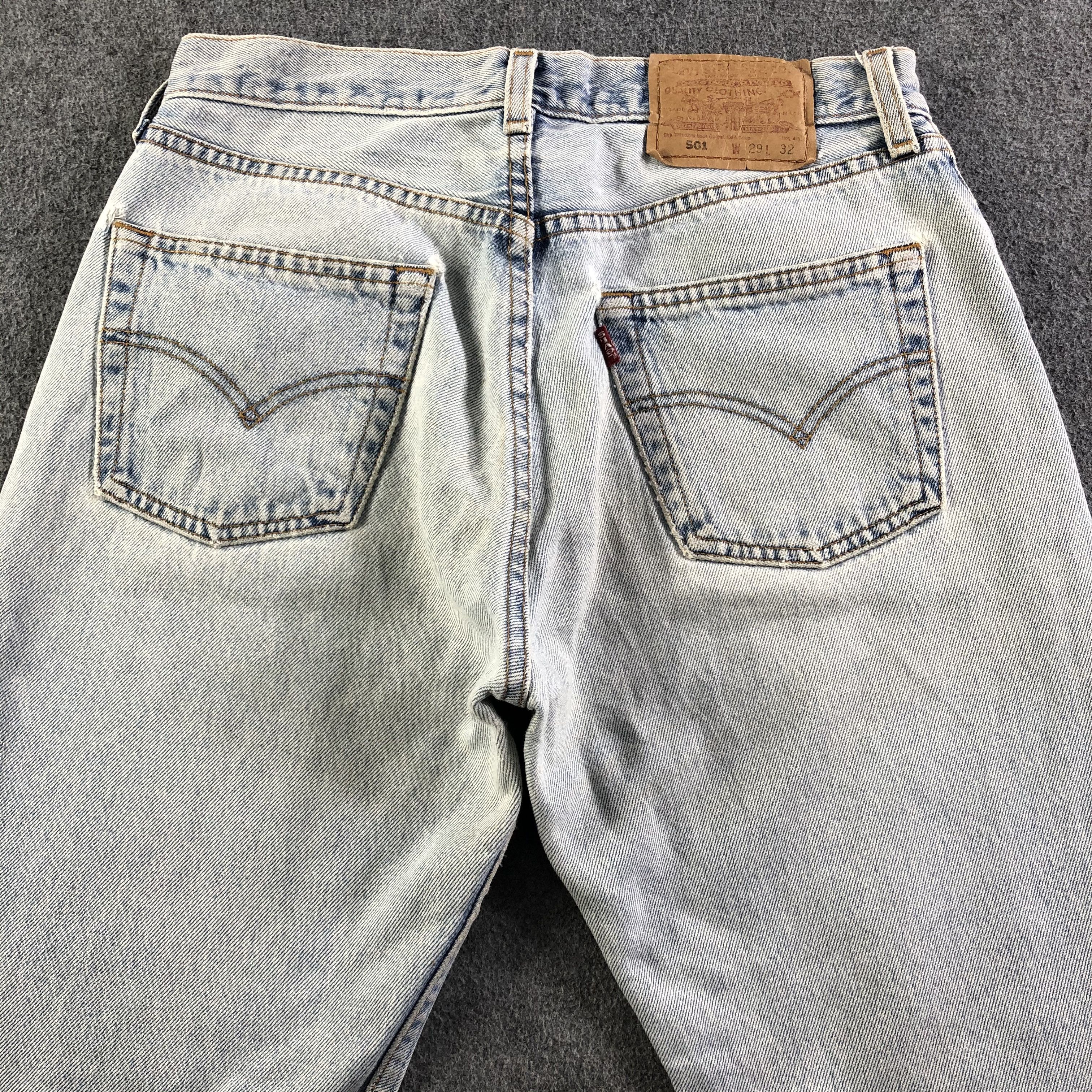 Levi's Vintage 90s Light Wash Levis 501 Jeans-J3388 Size US 29 - 4 Thumbnail
