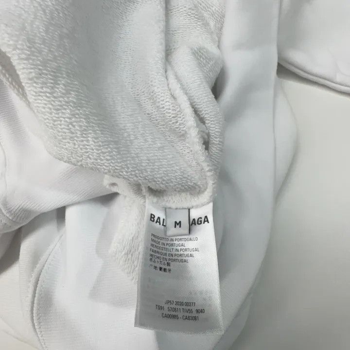 Balenciaga Balenciaga Oversized Hoodie with Logo Print 0079-2507 Size US L / EU 52-54 / 3 - 3 Thumbnail