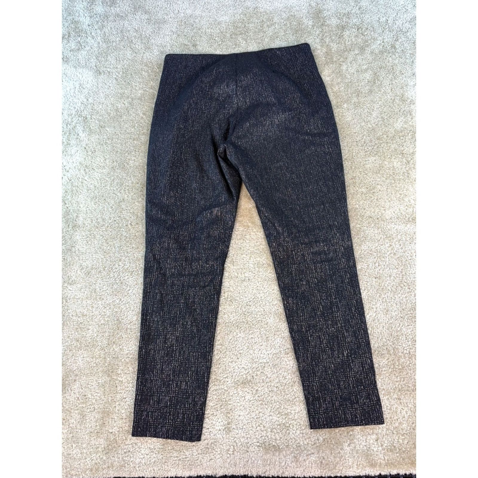 Old Navy Old Navy Pixie Skinny Pants High-Rise Comfort Waistband Black Glitter Large D257 Size 36" / US 14 / IT 50 - 4 Thumbnail