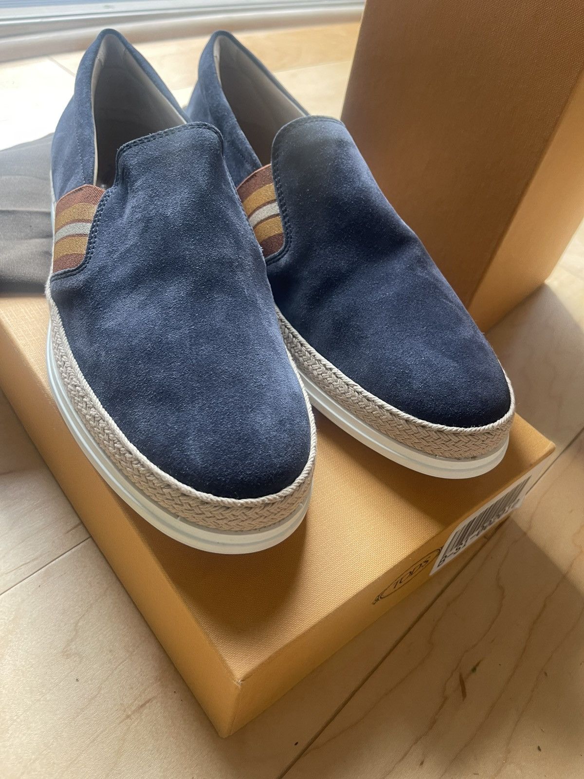 Tod's Tods suede mens loafer navy 8 made in Italy new Size US 8 / EU 41 - 8 Thumbnail