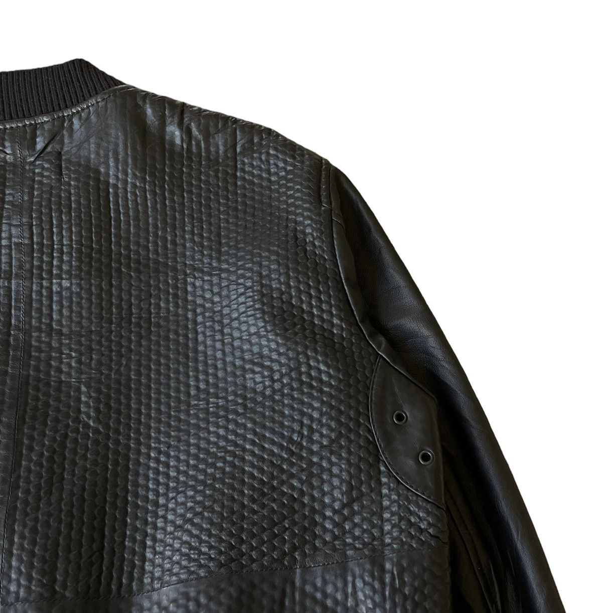 Vintage Diesel Sheepskin Leather Bomber Jacket