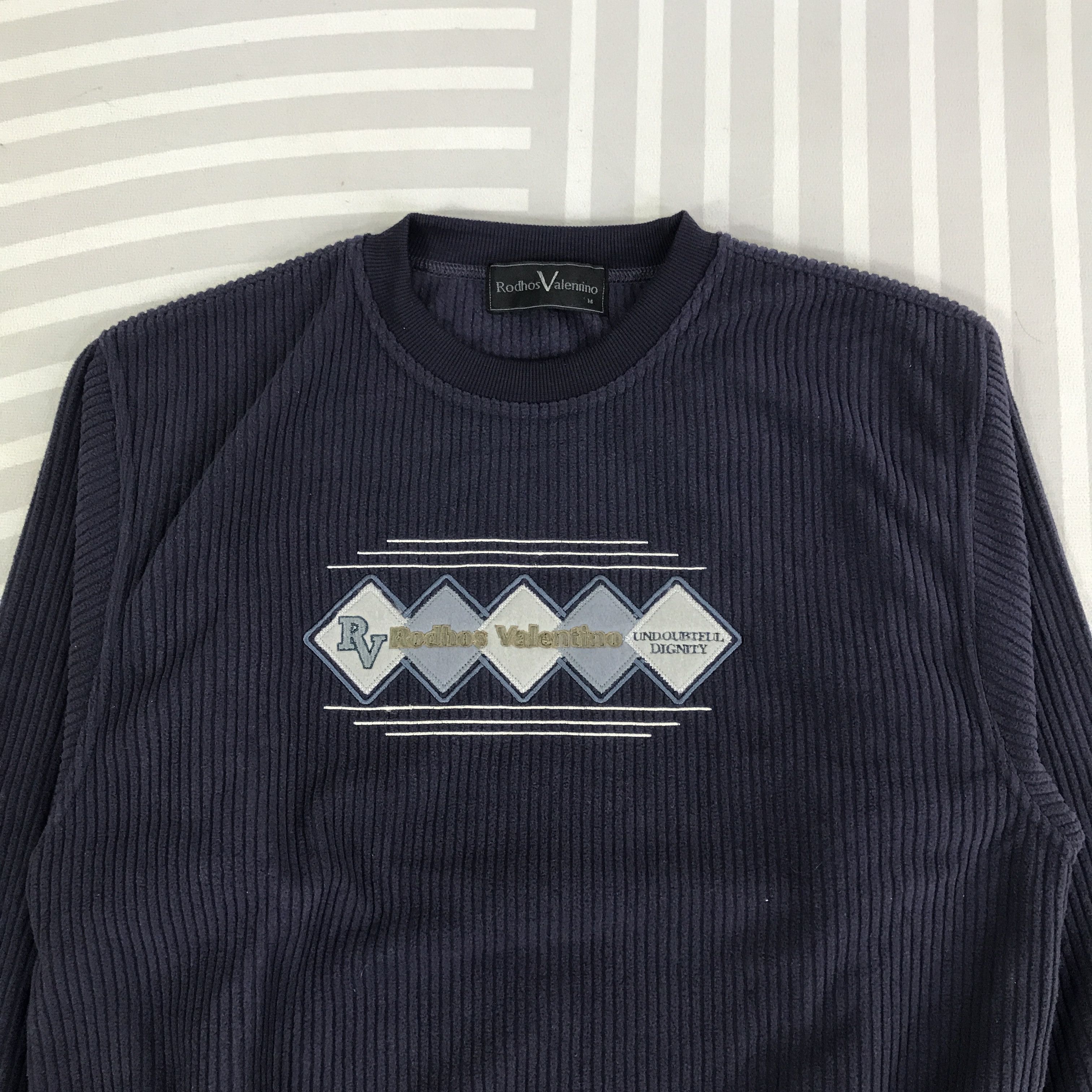 Japanese Brand Vintage Rodhos Valenrino Sweatshirt K114B22 Size US M / EU 48-50 / 2 - 2 Thumbnail