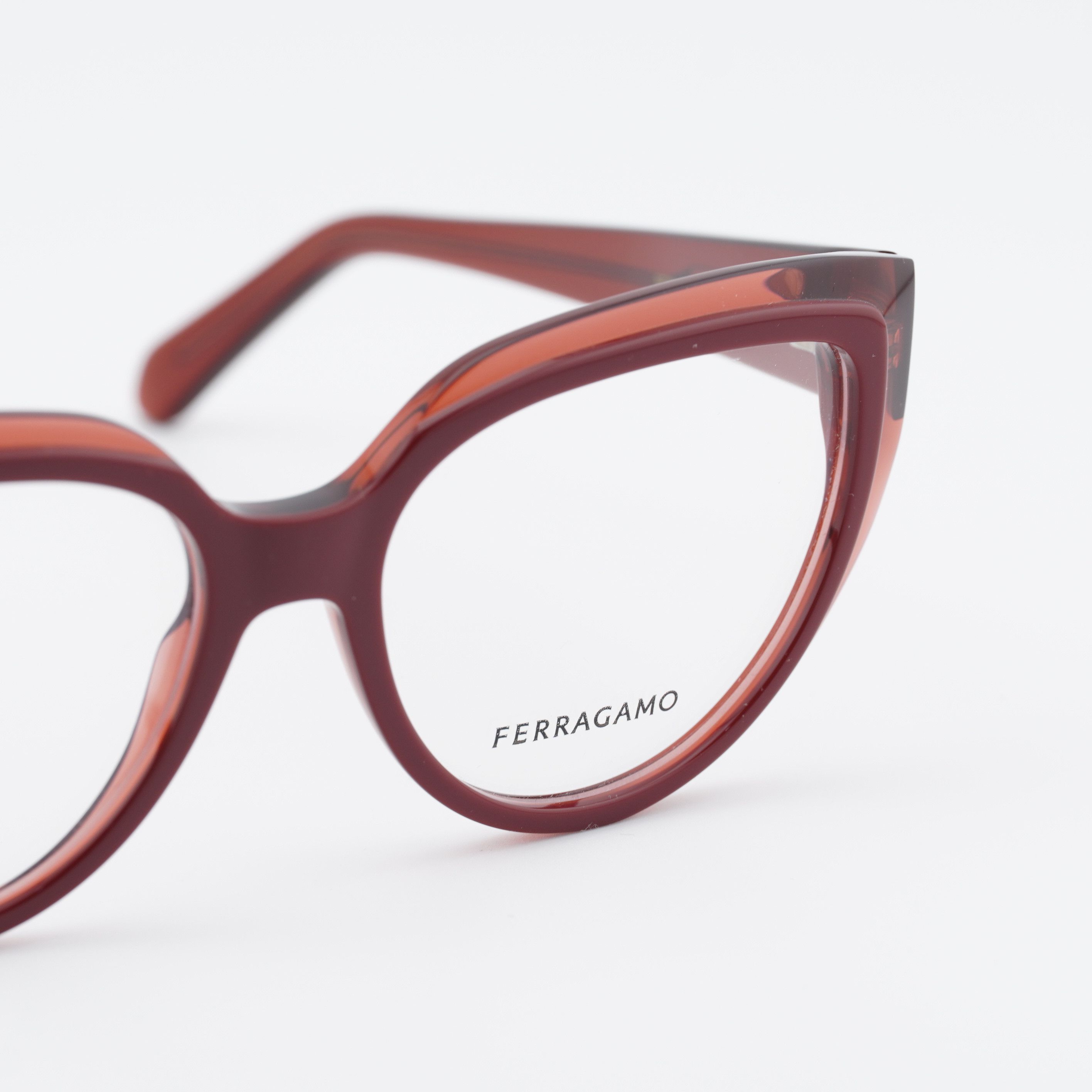 Salvatore Ferragamo Salvatore Ferragamo SF2984 613 Eyeglasses Transparent Red 53 Size ONE SIZE - 6 Thumbnail