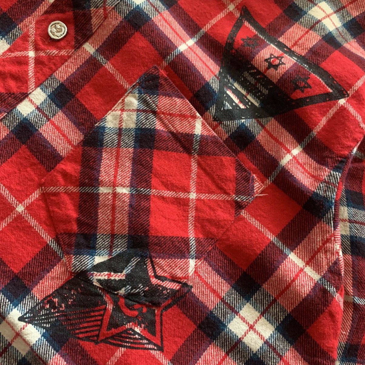 Japanese Brand World Wide Love Flannel Shirt Japanese Brand Size M / US 6-8 / IT 42-44 - 4 Thumbnail
