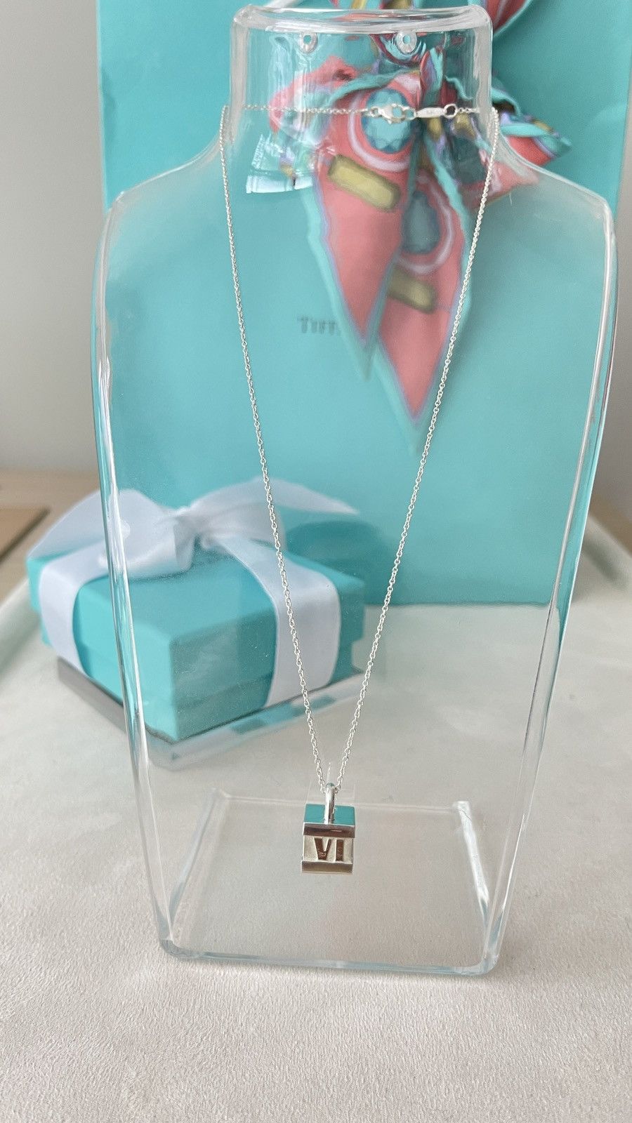 Tiffany & Co. Tiffany & Co. Atlas Cube Pendant Silver 16” $400 NEW Size ONE SIZE - 7 Thumbnail