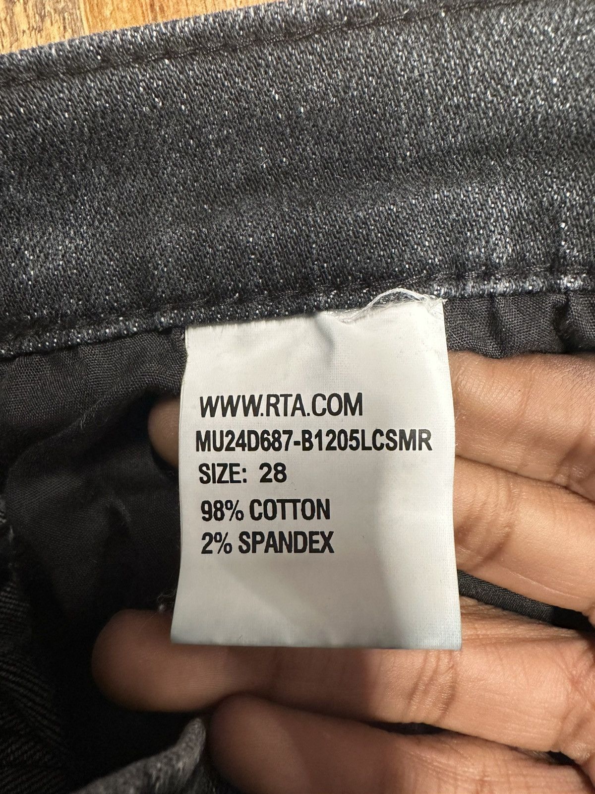 Rta Rta Black Spell Gradient Gray Denim Jeans Size 28 Size US 28 / EU 44 - 5 Thumbnail