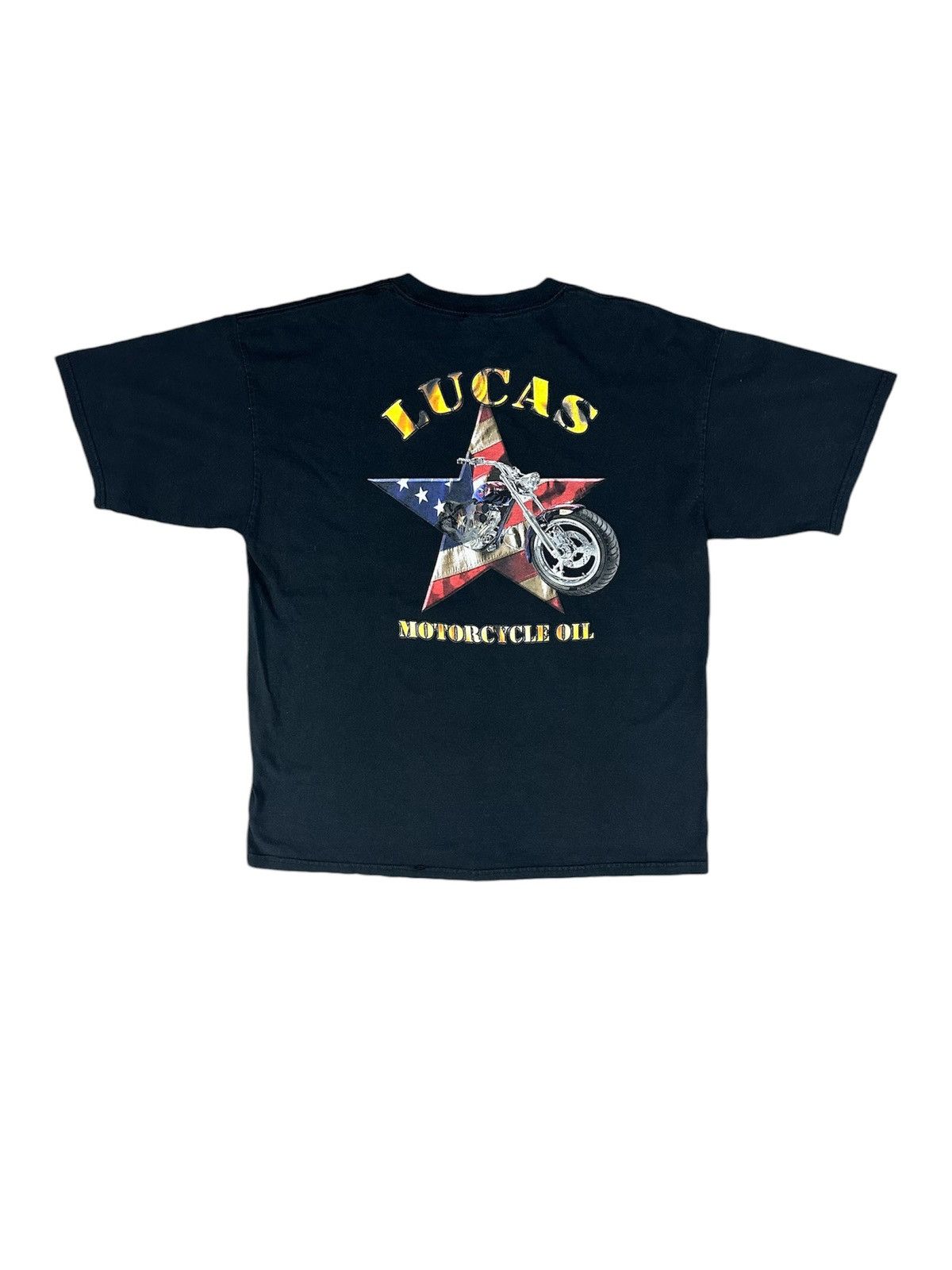 Harley Davidson × Vintage Vintage Y2K Lucas Motorcycle Oil Tee Size XL Size US XL / EU 56 / 4 - 2 Thumbnail