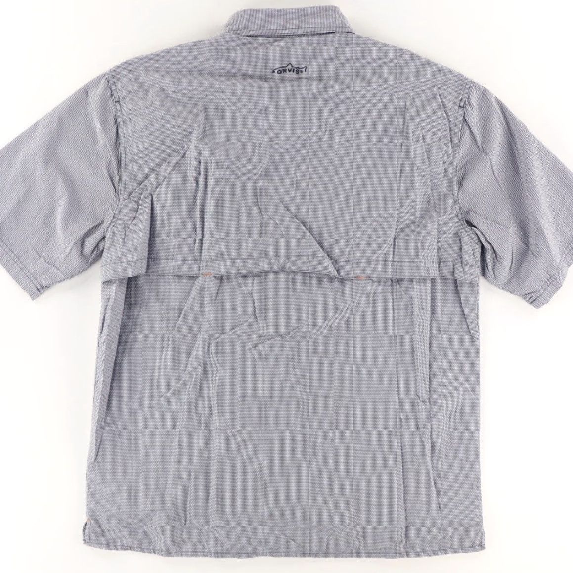 Orvis Orvis Trout Seersucker Fishing Polyester Check Button Up Shirt Gray L Men's Shirt Size US L / EU 52-54 / 3 - 4 Thumbnail