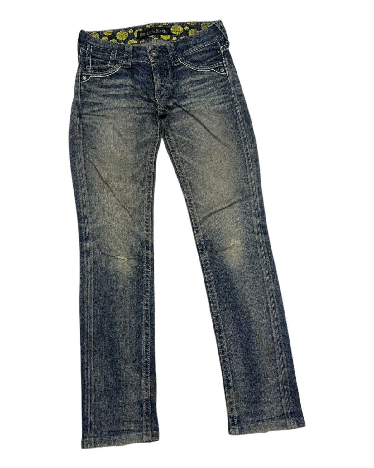 Levi's Vintage Clothing VINTAGE LEVIS DISTRESSED DENIM SKINNY JEANS Size 26" / US 2 / IT 38 - 3 Thumbnail